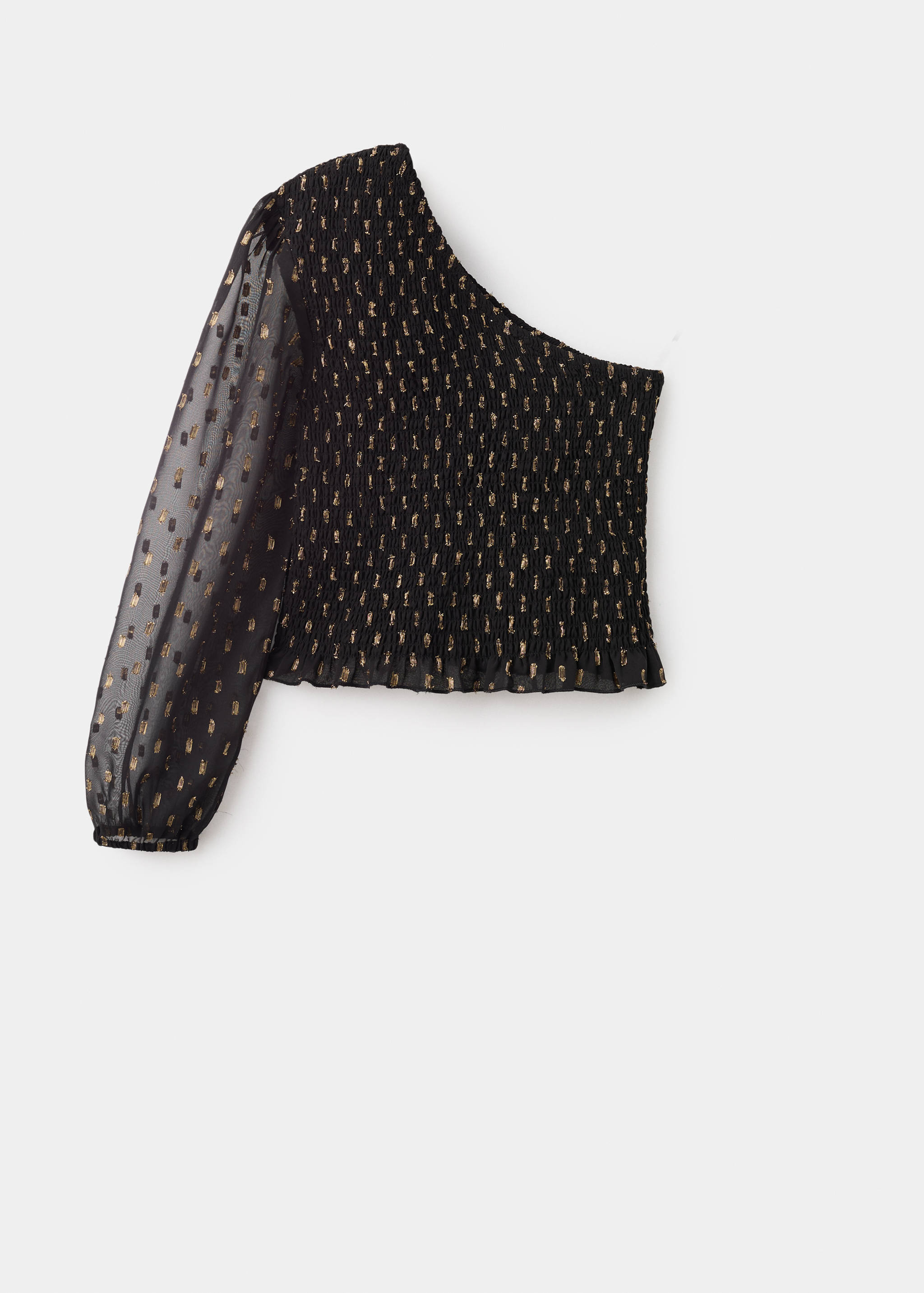 Asymmetrical lurex top - Article without model