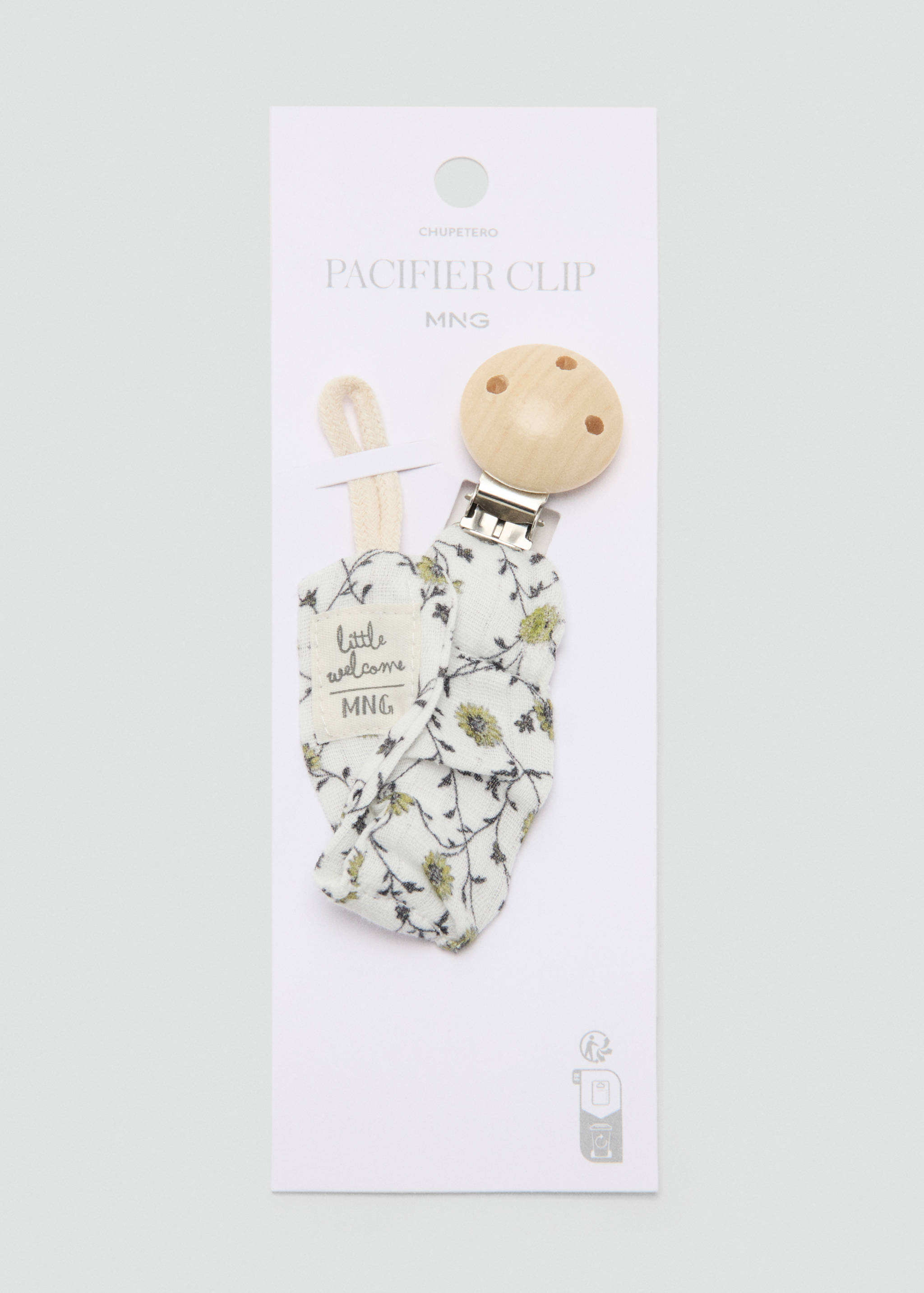 Printed brooch pacifier holder - Article without model