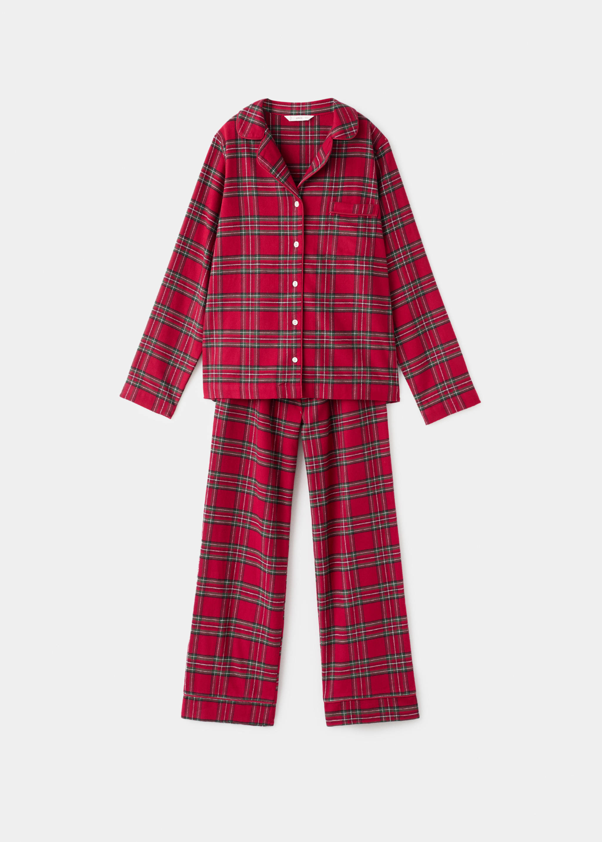Checked cotton pyjamas - Article without model