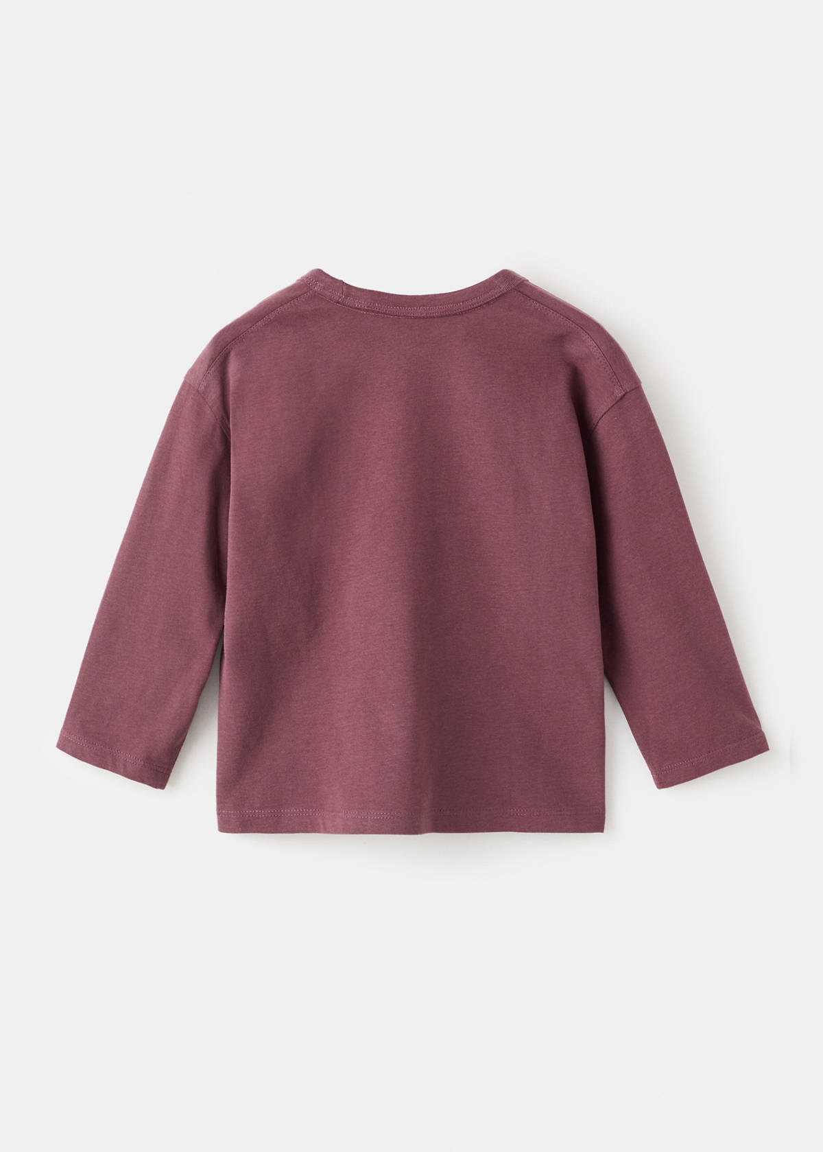 Decorative patches T-shirt — Maroon