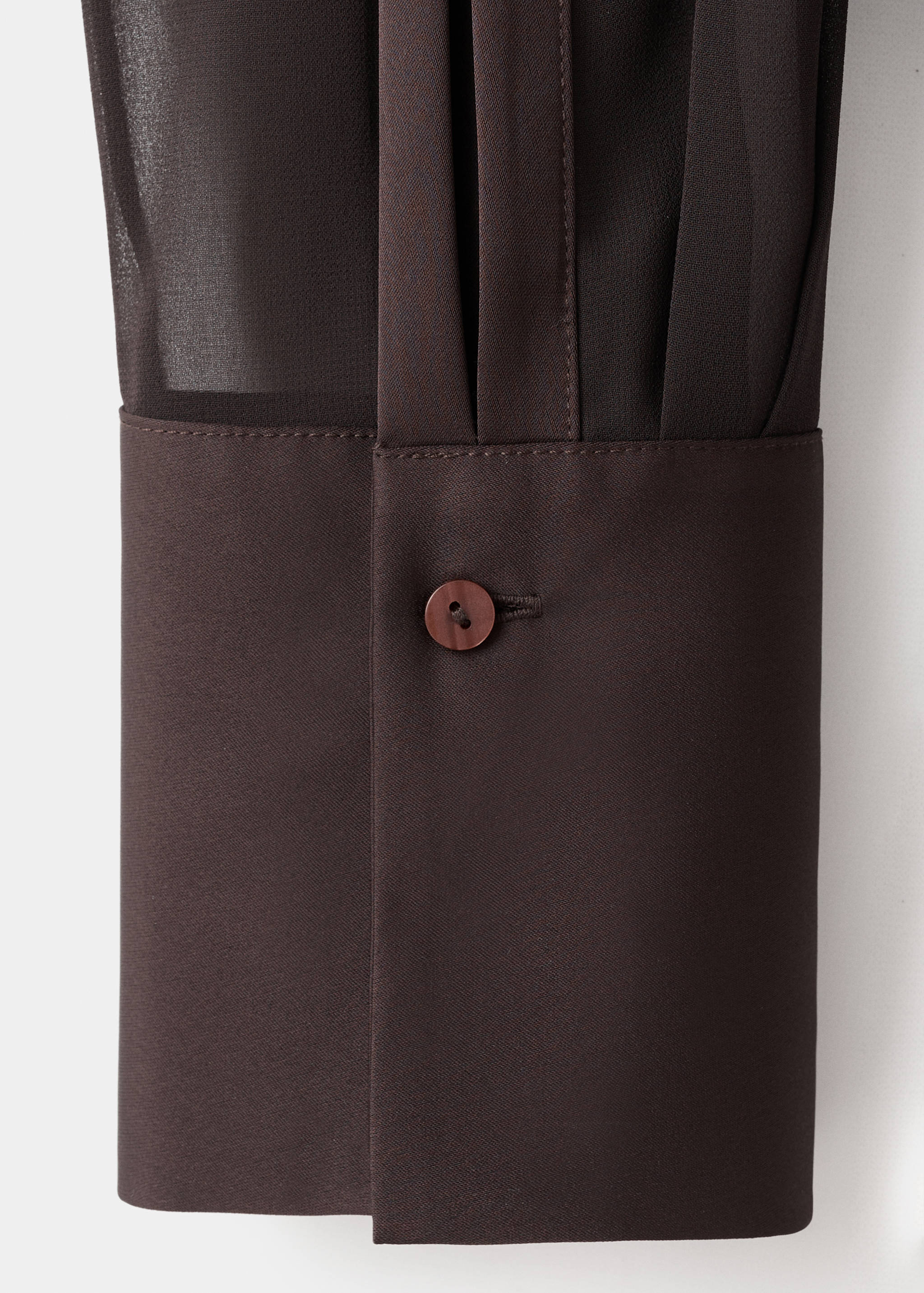 Semi-transparent blouse with patches - Details of the article 0