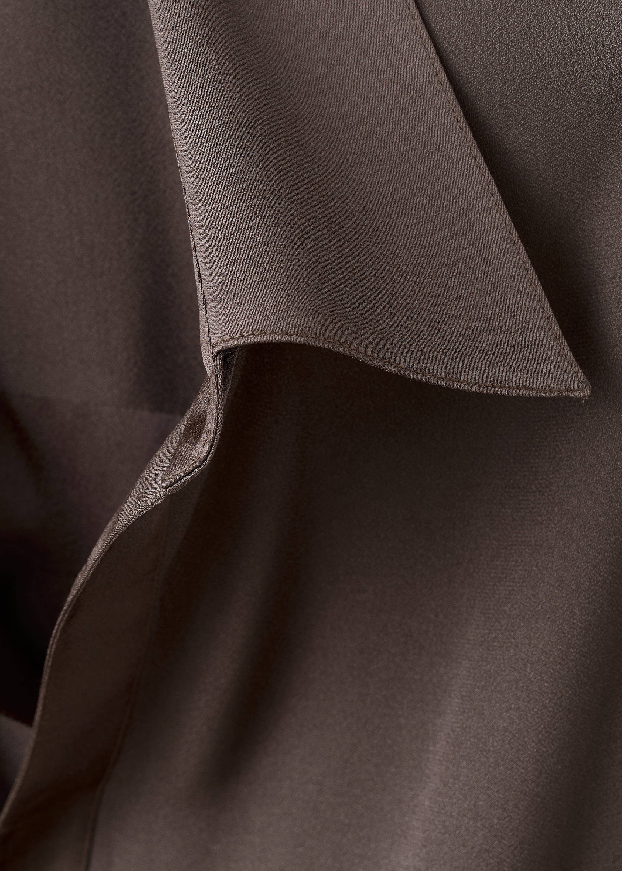 Cross-over satin blouse - Details of the article 8