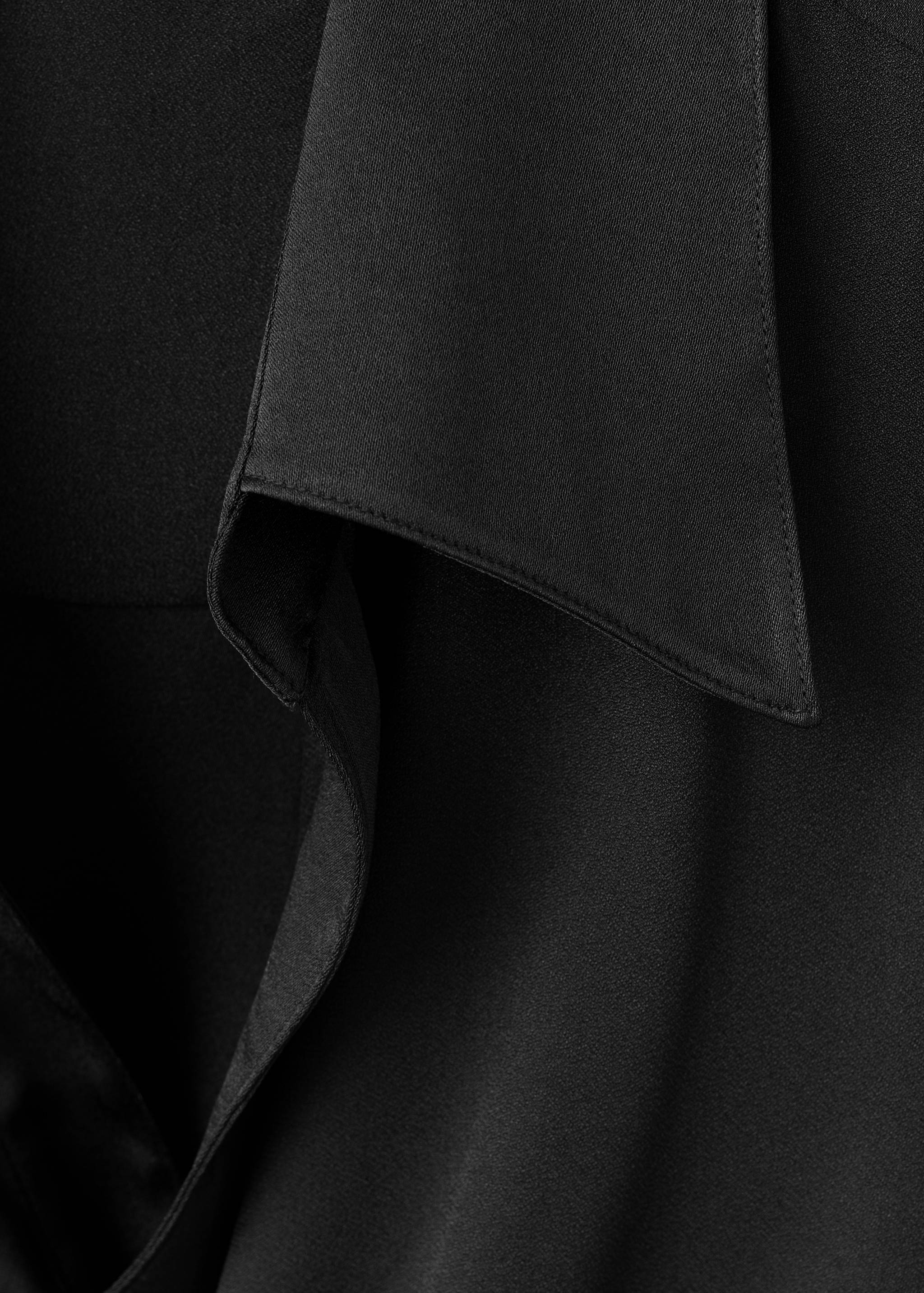 Cross-over satin blouse - Details of the article 8