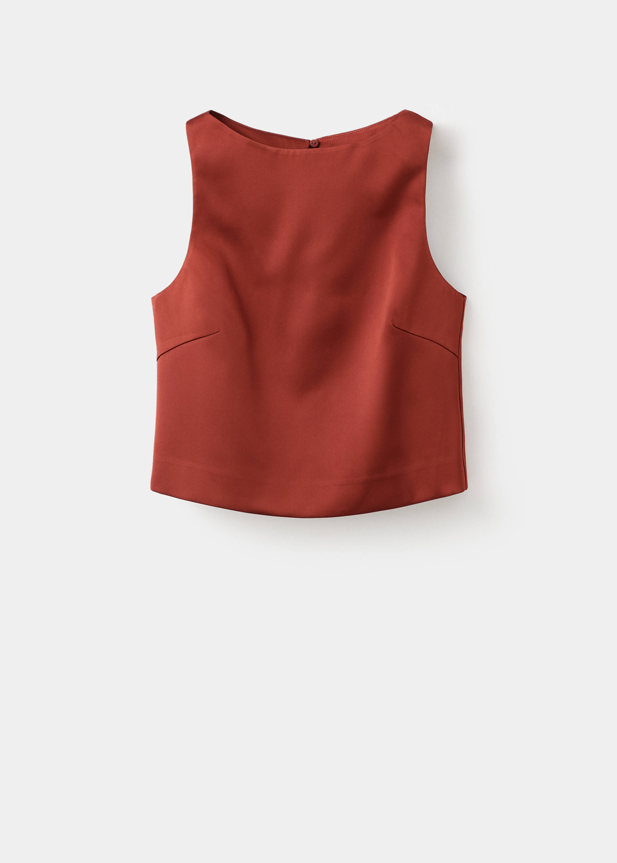 Satijnen top met strikken - Artikel zonder model