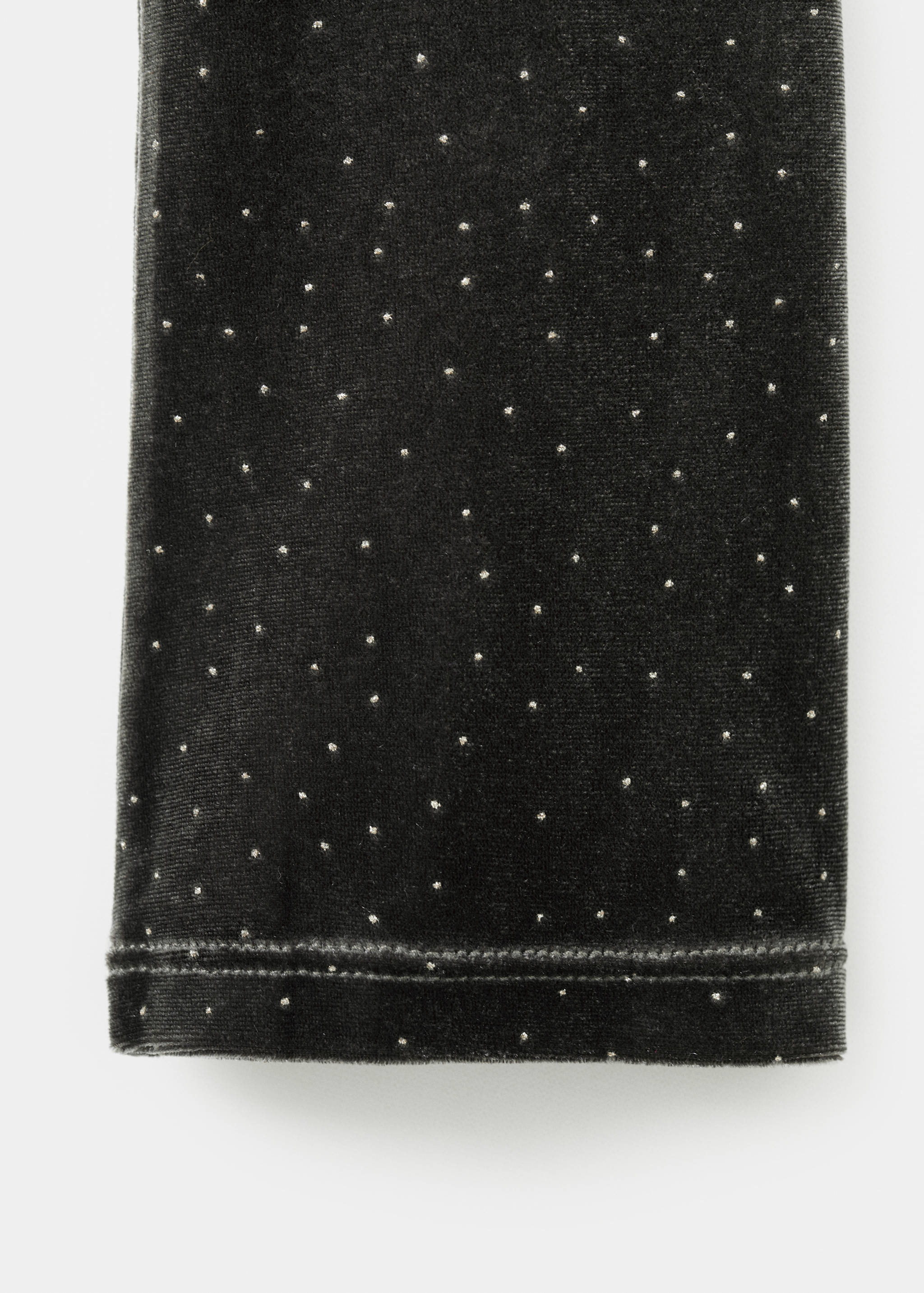 Asymmetrical velvet dress with shiny details - Details of the article 0