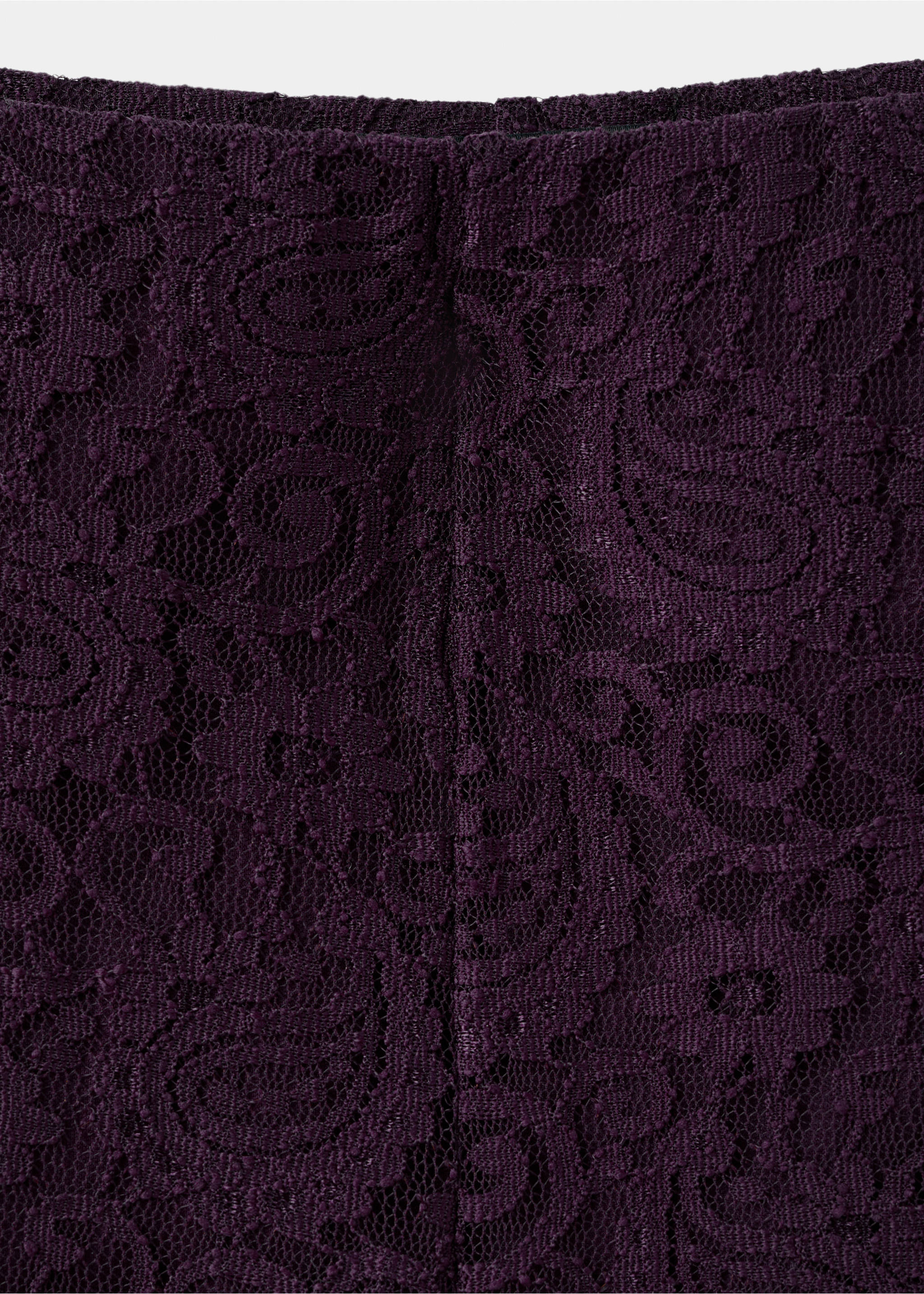 Pantalon droit dentelle - Détail de l'article 8, Lie de vin. Ref: 17049112-00.