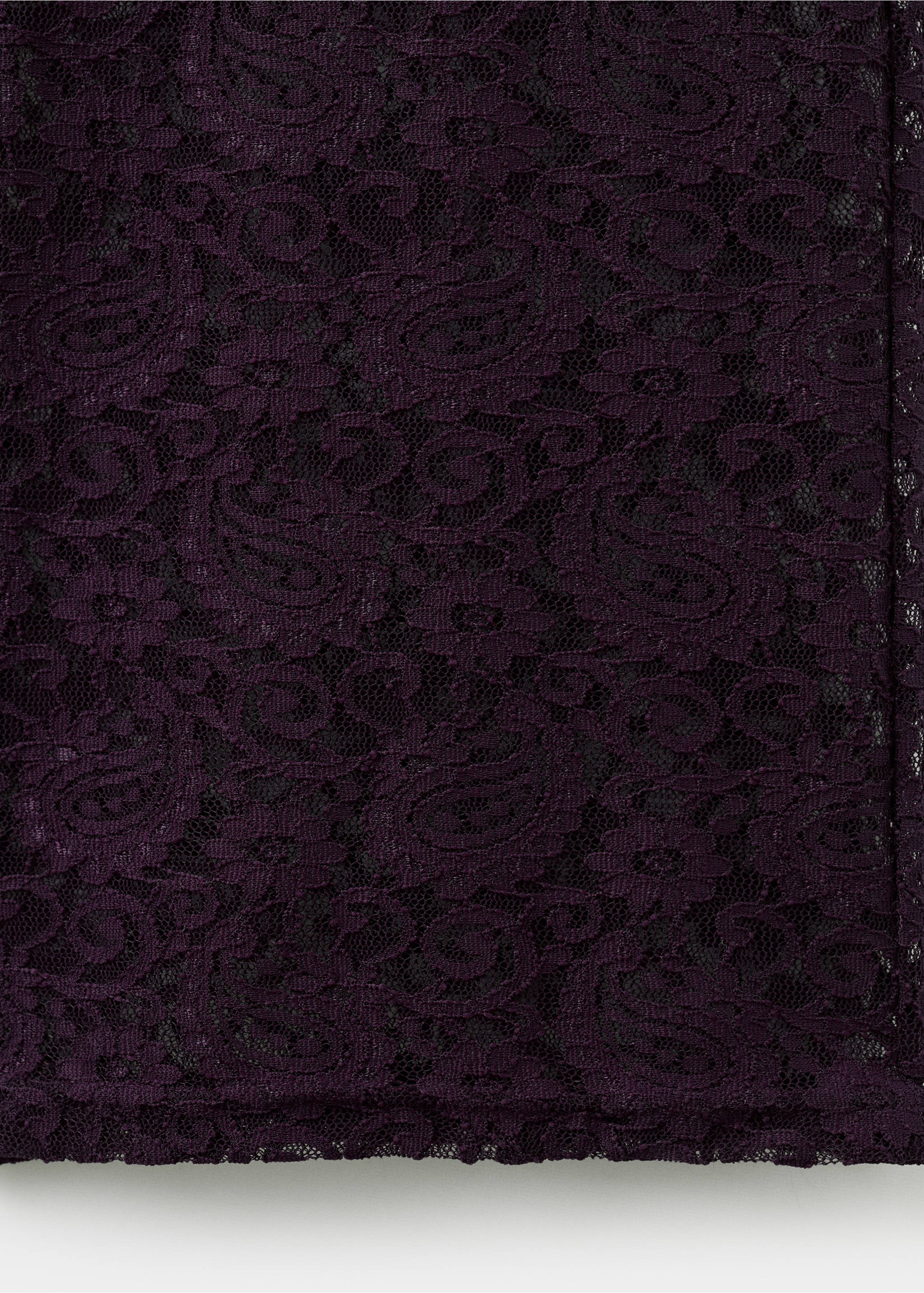 Pantalon droit dentelle - Détail de l'article 0, Lie de vin. Ref: 17049112-00.