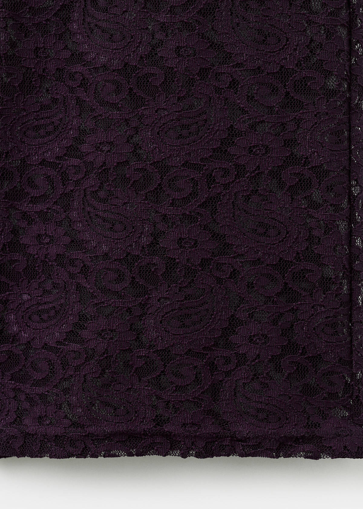 Straight-fit lace trousers — Wine