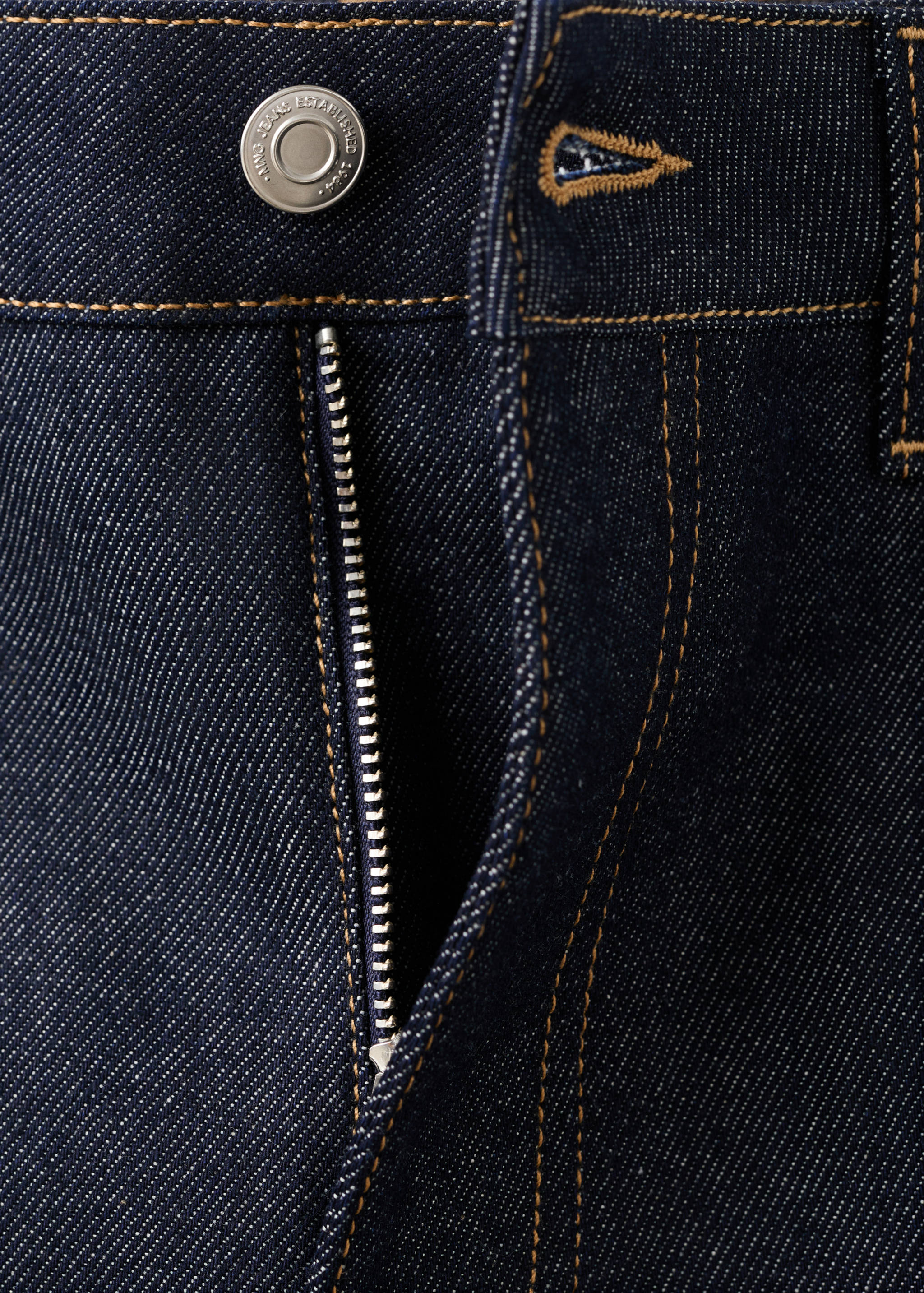 Turned-up straight jeans - Details of the article 8