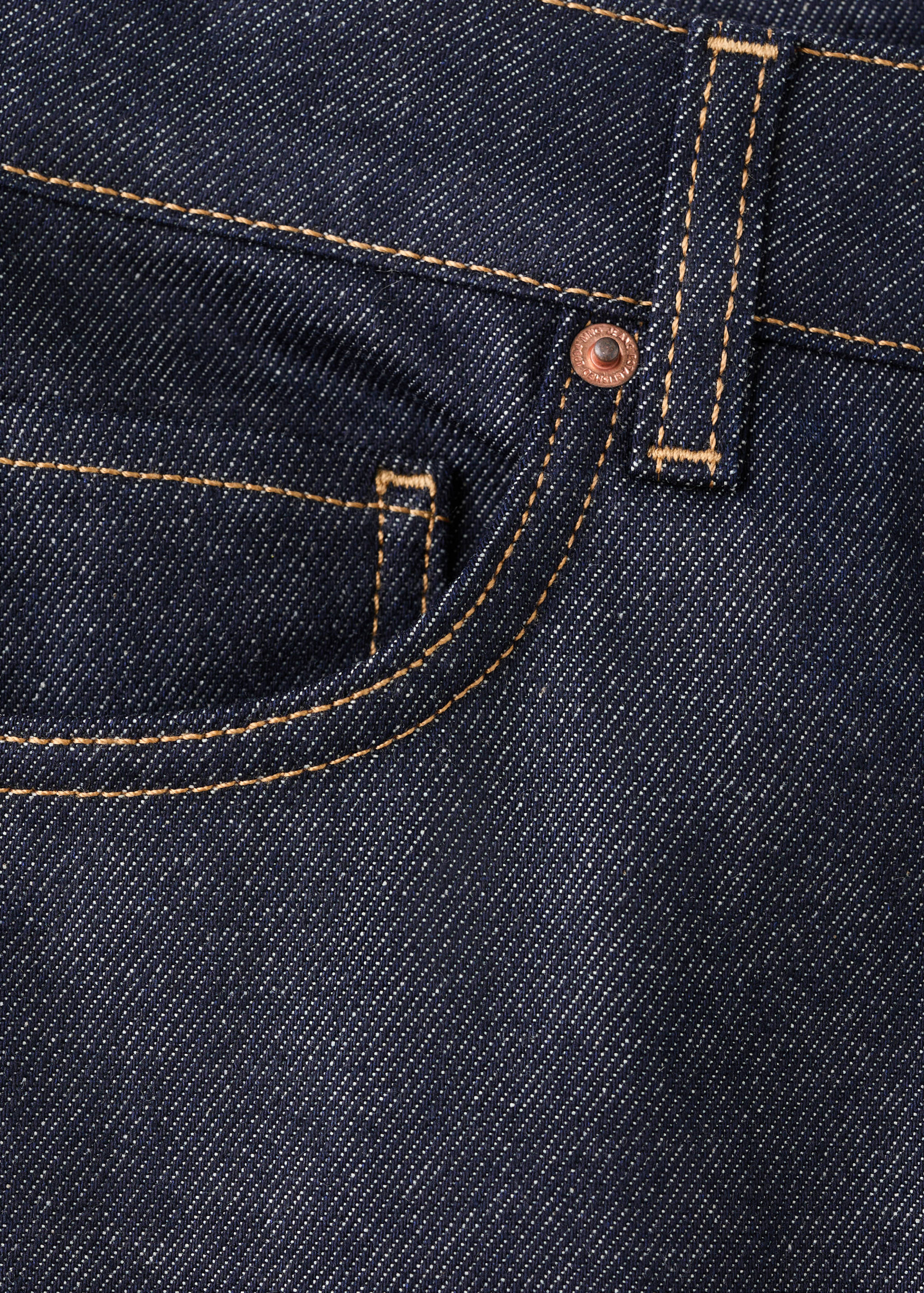 Turned-up straight jeans - Details of the article 0