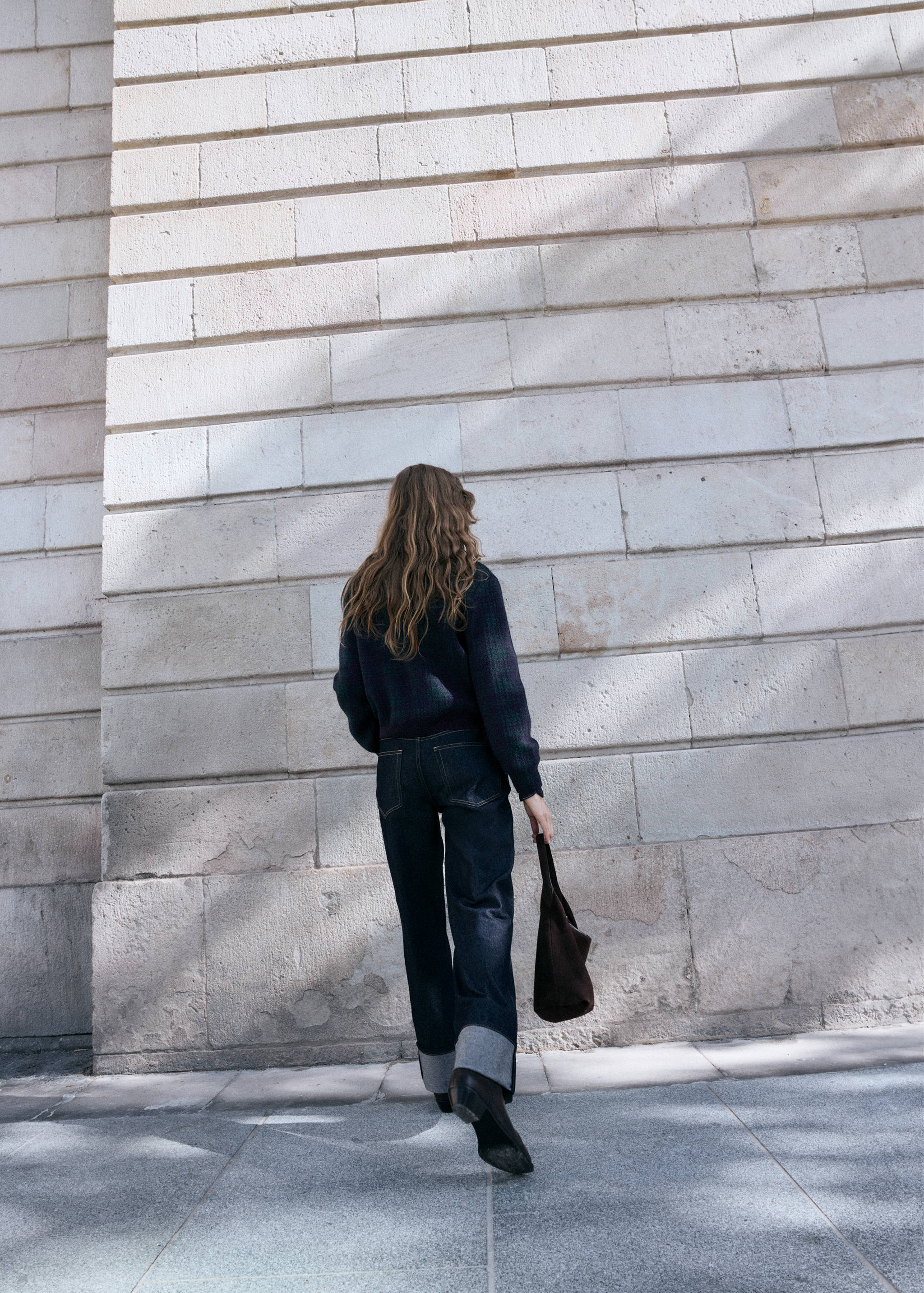 Ζακέτα φερμουάρ καρό - Λεπτομέρεια του προϊόντος 1