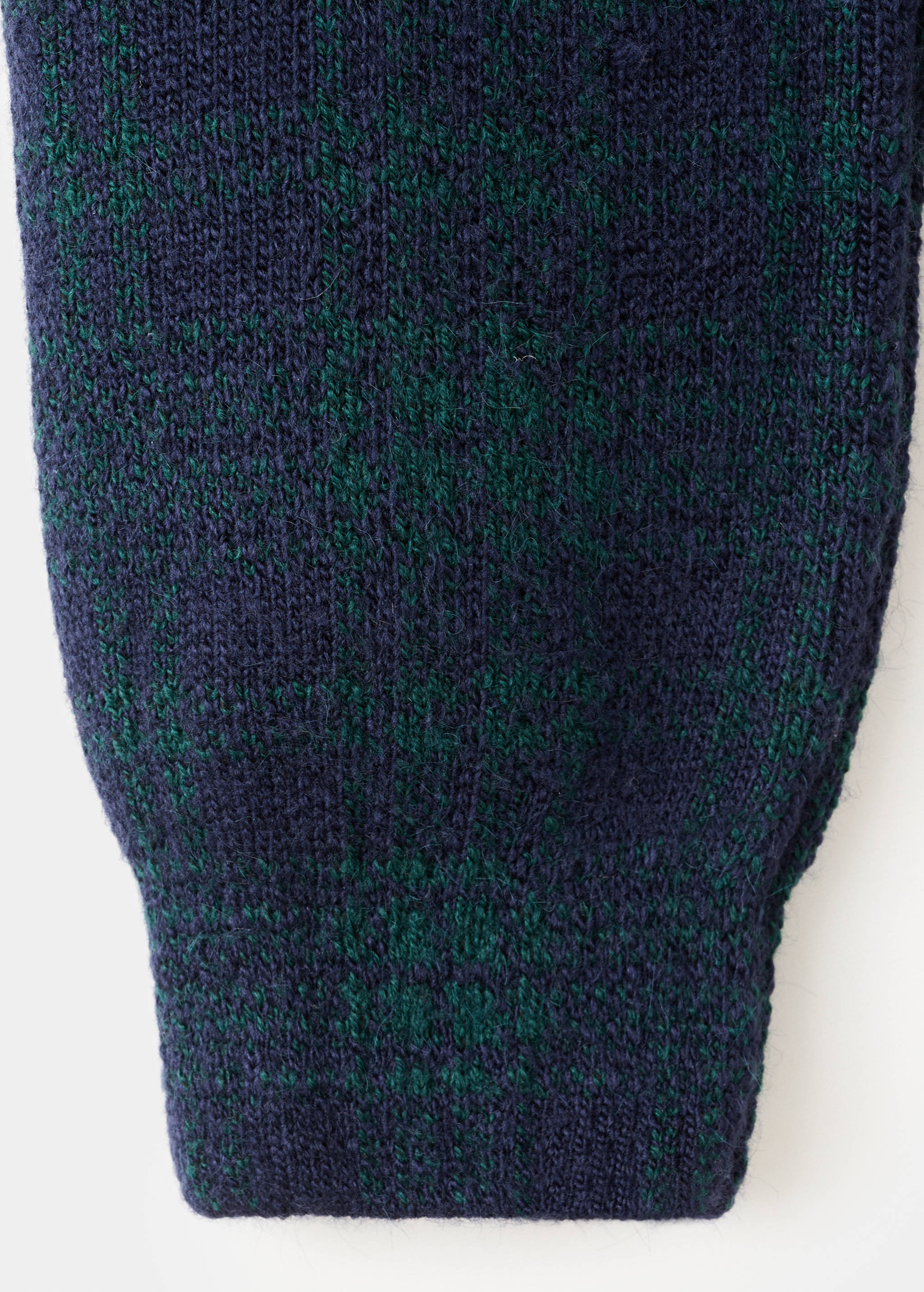 Ζακέτα φερμουάρ καρό - Λεπτομέρεια του προϊόντος 0