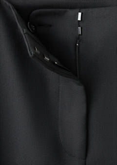 Wool-blend suit trousers — Black 7