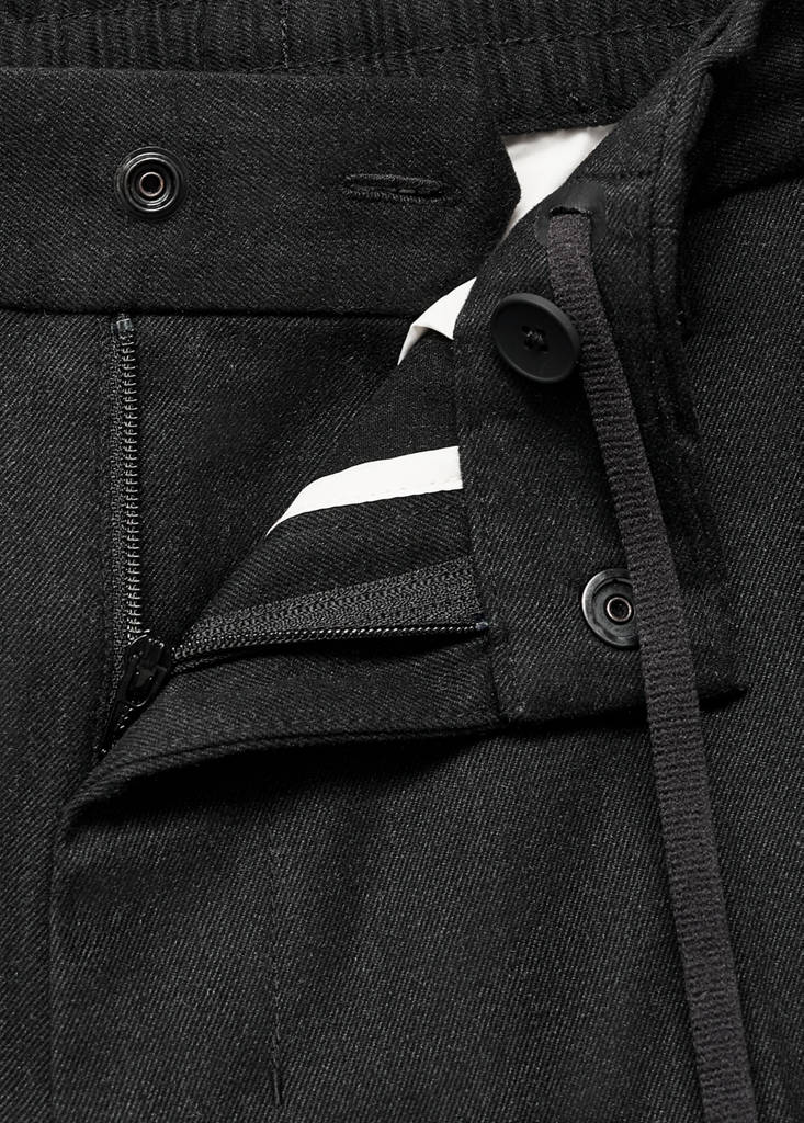 Slim-fit Thermolite® flannel trousers — Dark Heather Grey