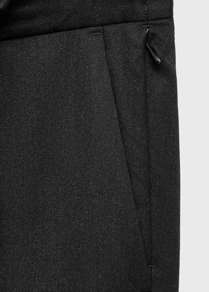 Slim-fit Thermolite® flannel trousers — Dark Heather Grey
