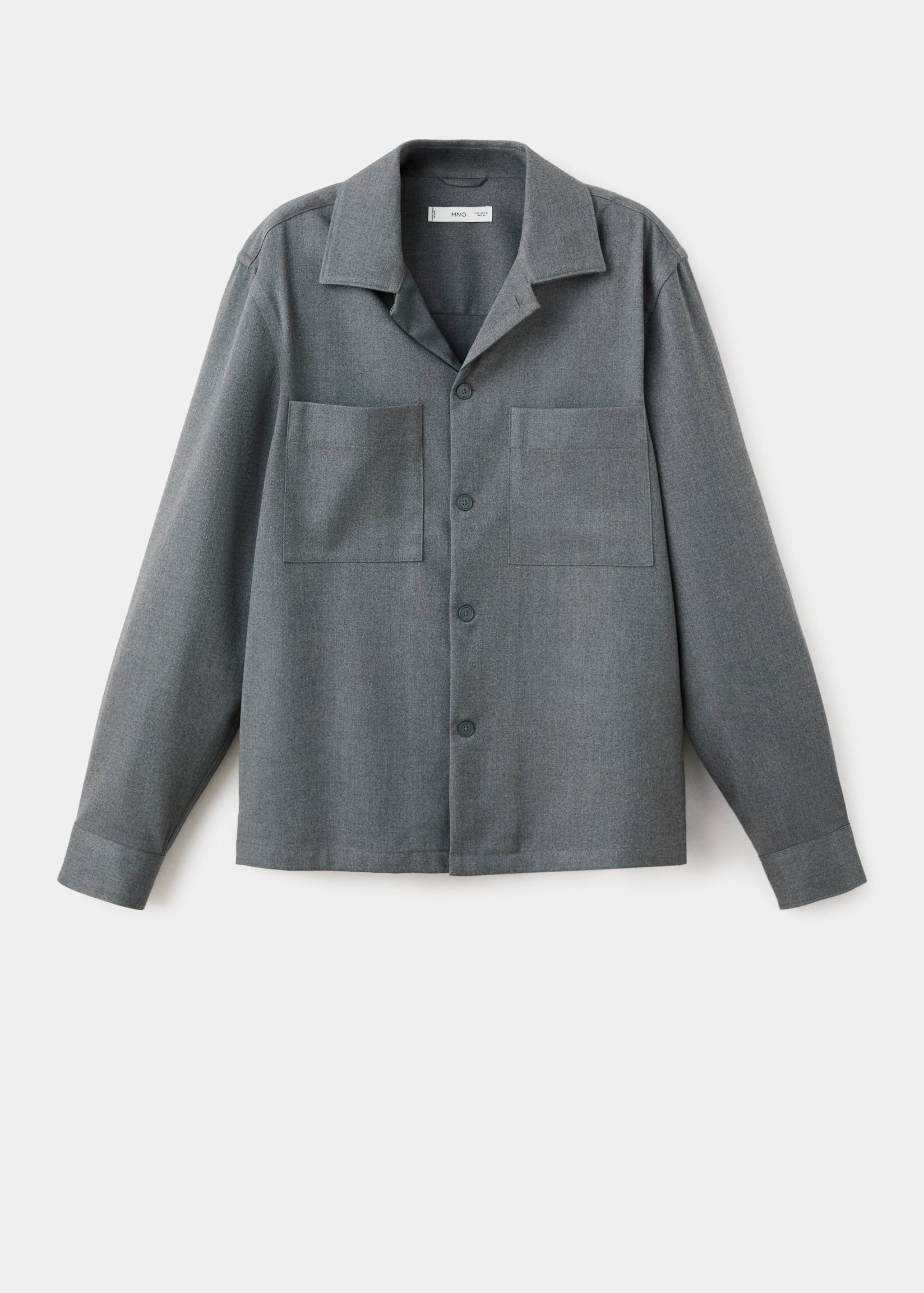Fluid overshirt with pockets - Article without model