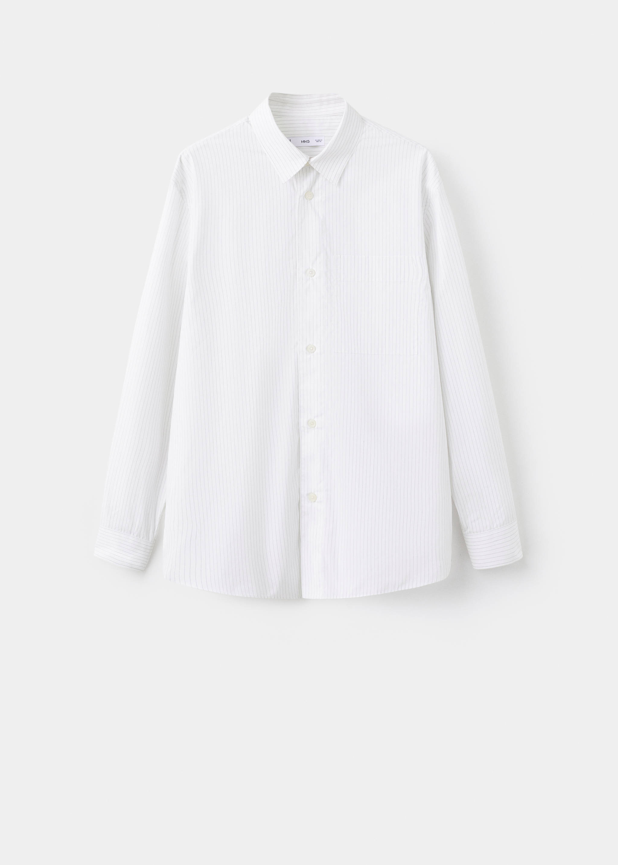 100% cotton striped relaxed-fit shirt - Article without model