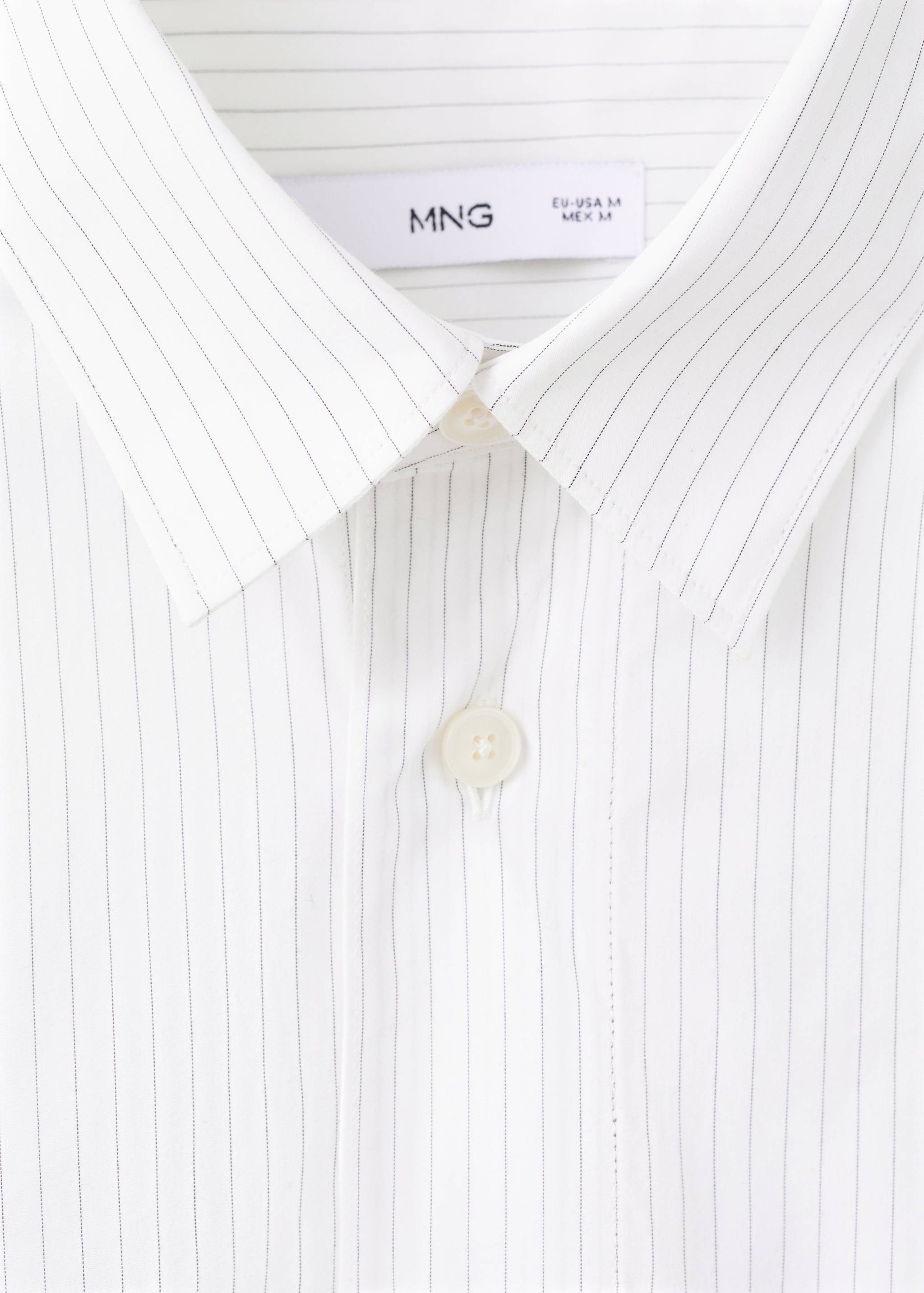 100% cotton striped relaxed-fit shirt - Details of the article 8