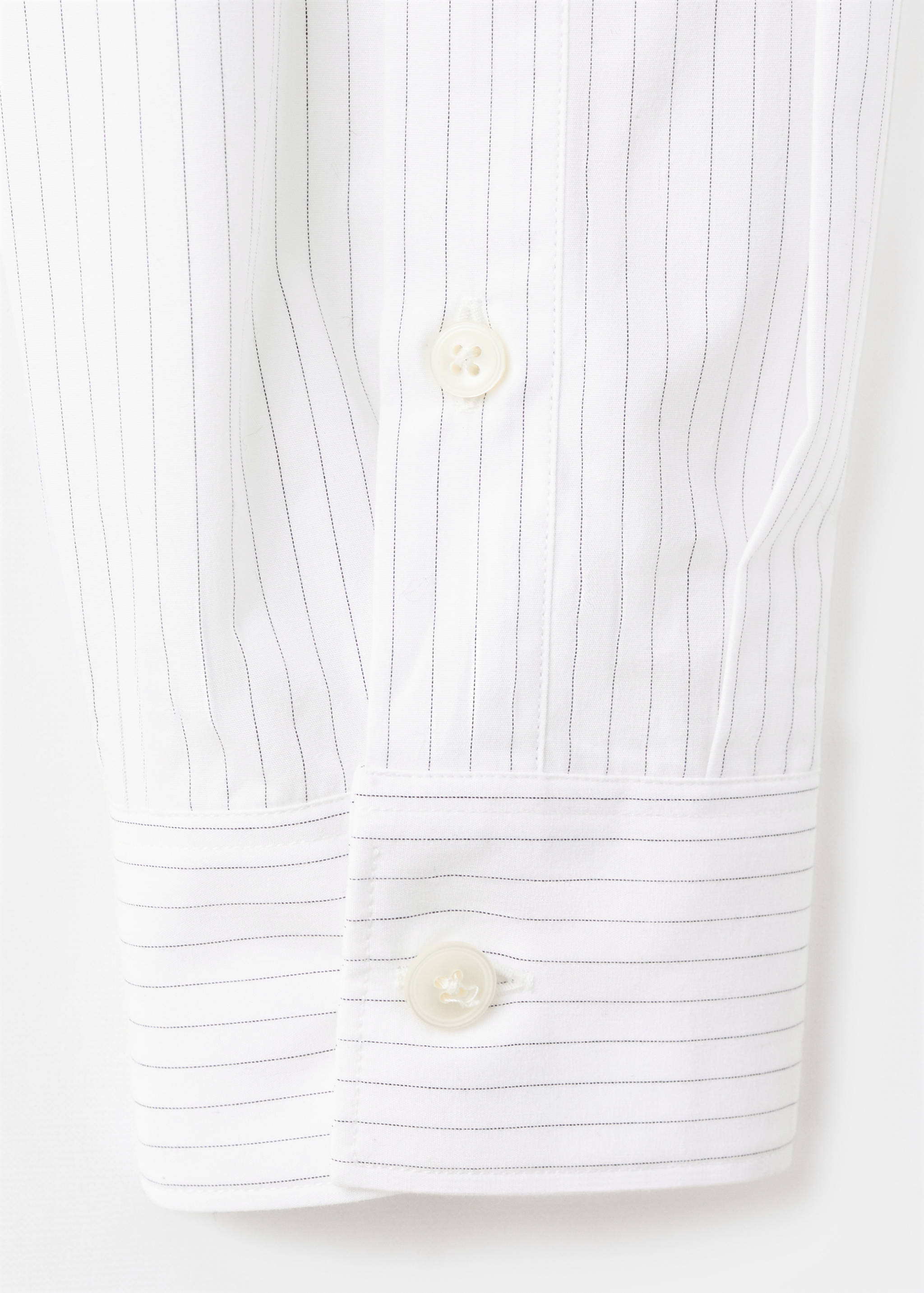 100% cotton striped relaxed-fit shirt - Details of the article 0