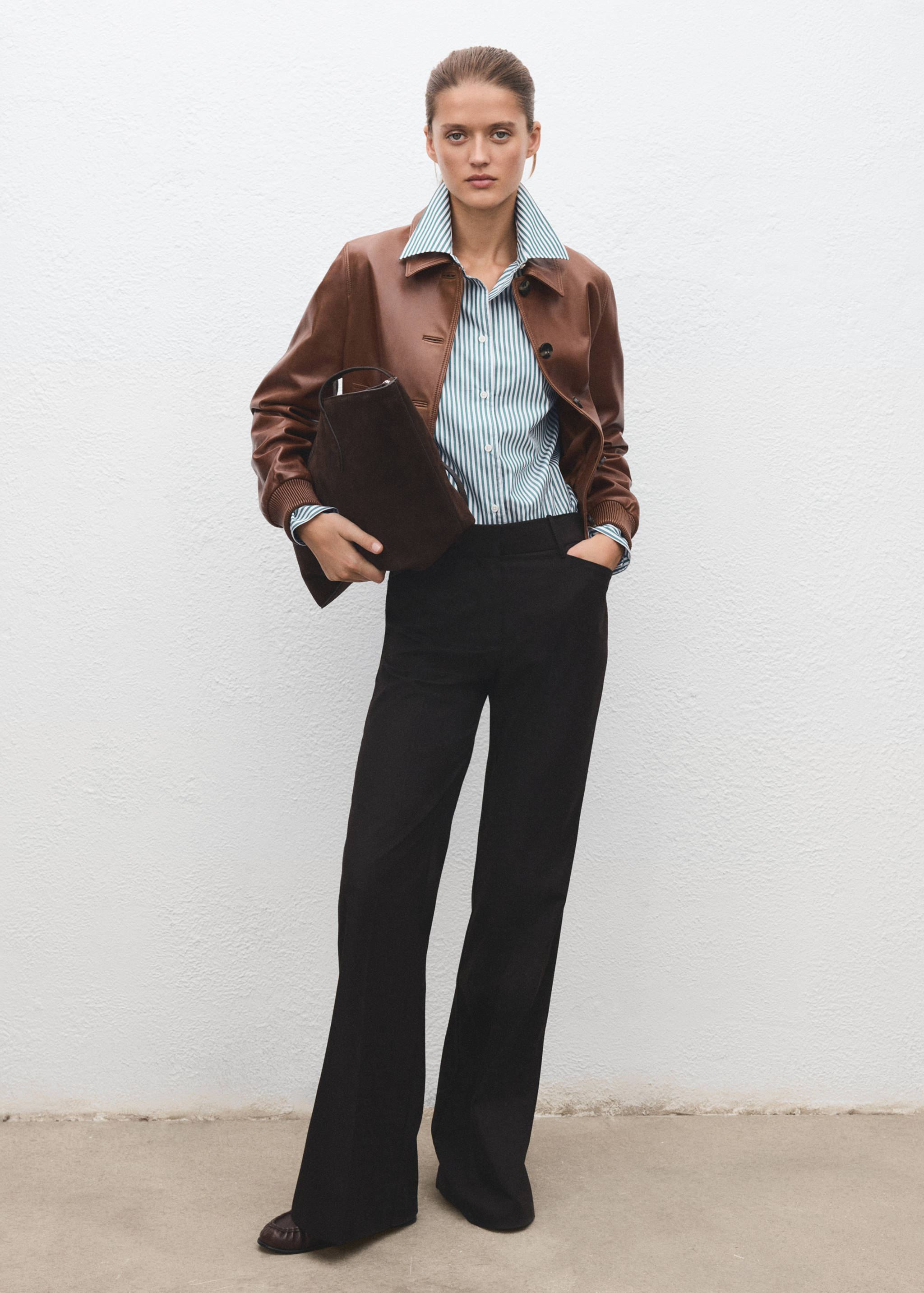 Oversize striped shirt - General plane