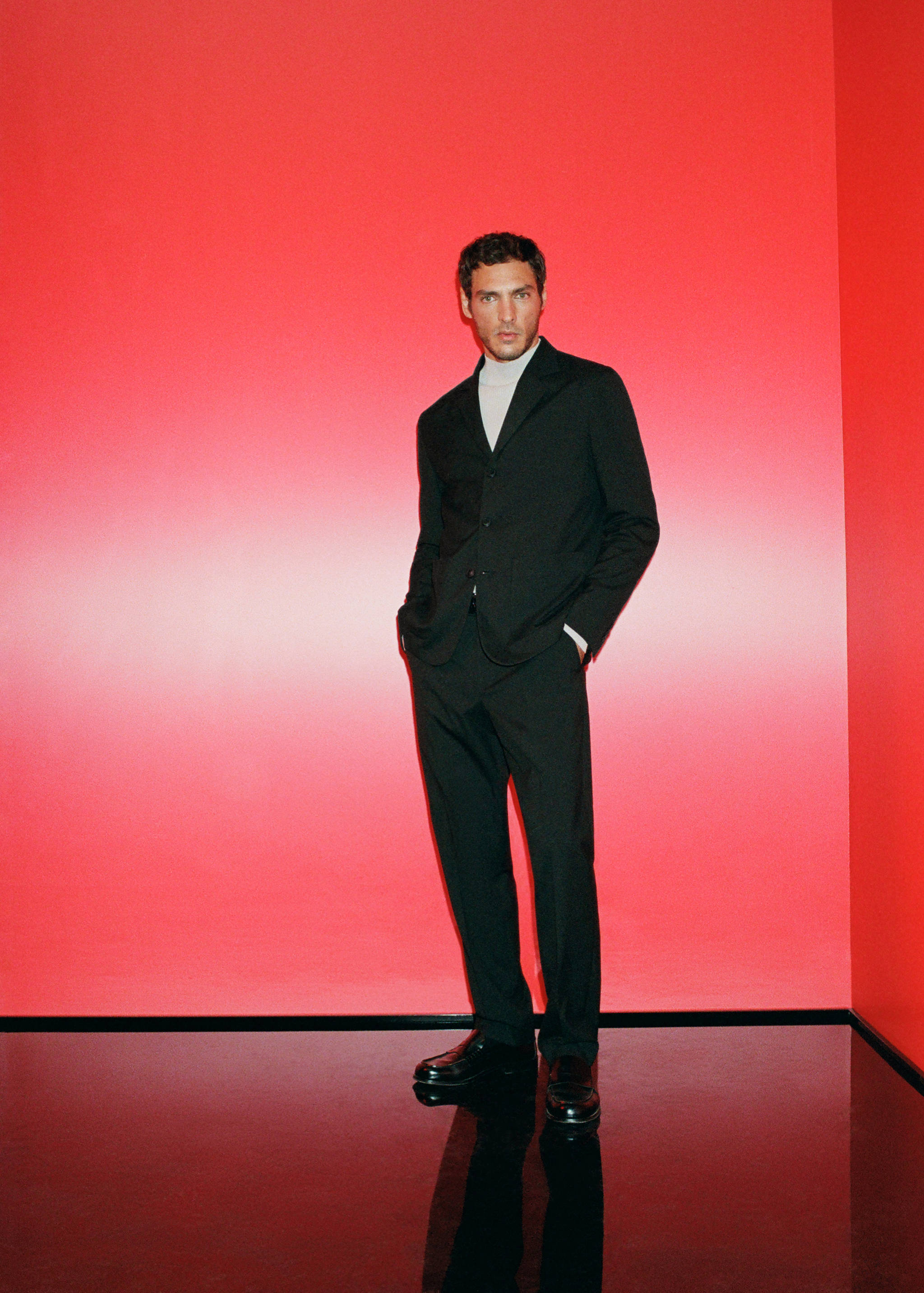 بنطلون بدلة بقصة مستقيمة - تفاصيل المنتج 5