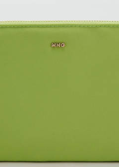 Zipped nylon cosmetics bag — Lime 3