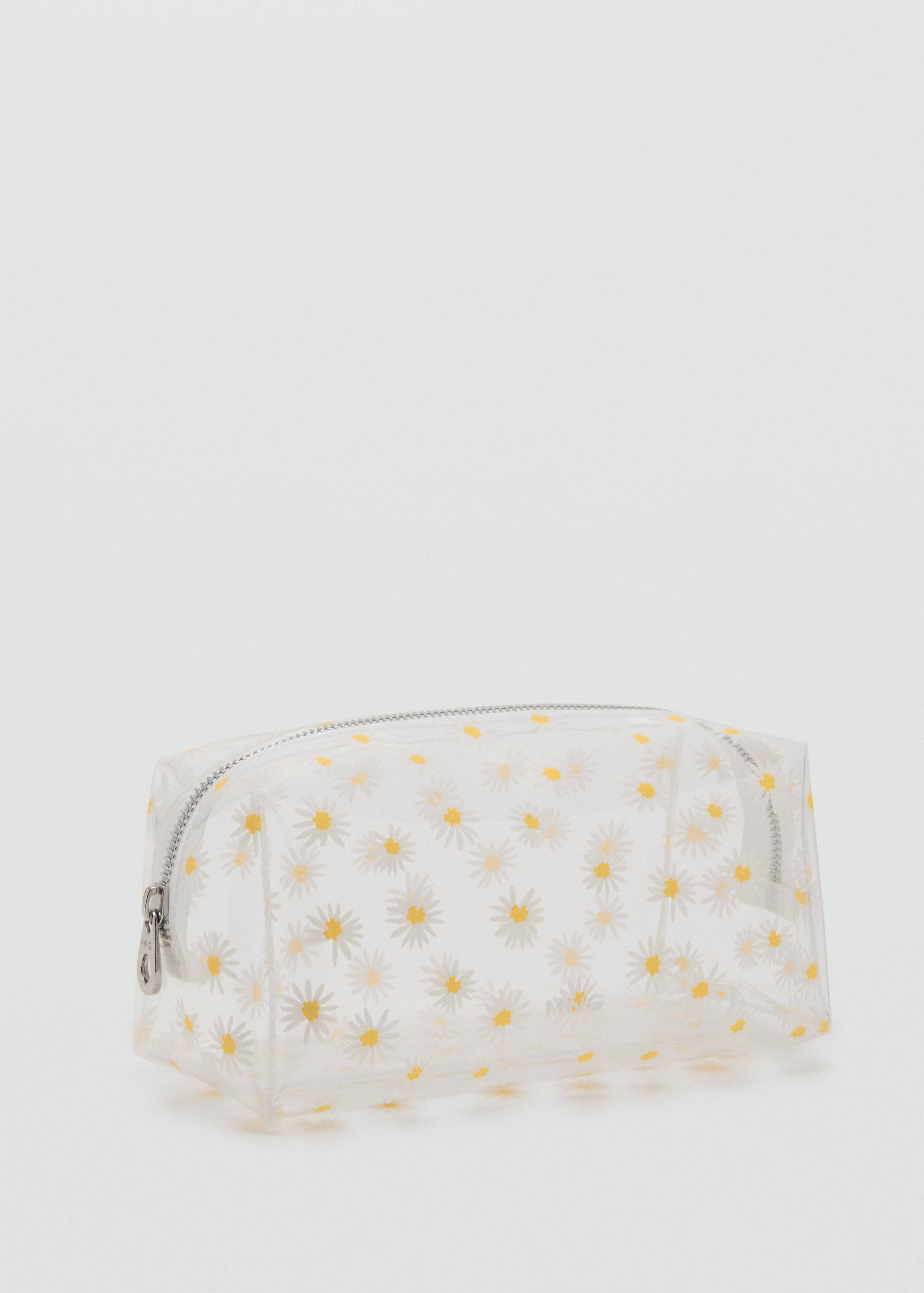 Vinyl flower toiletry bag - Medium plane