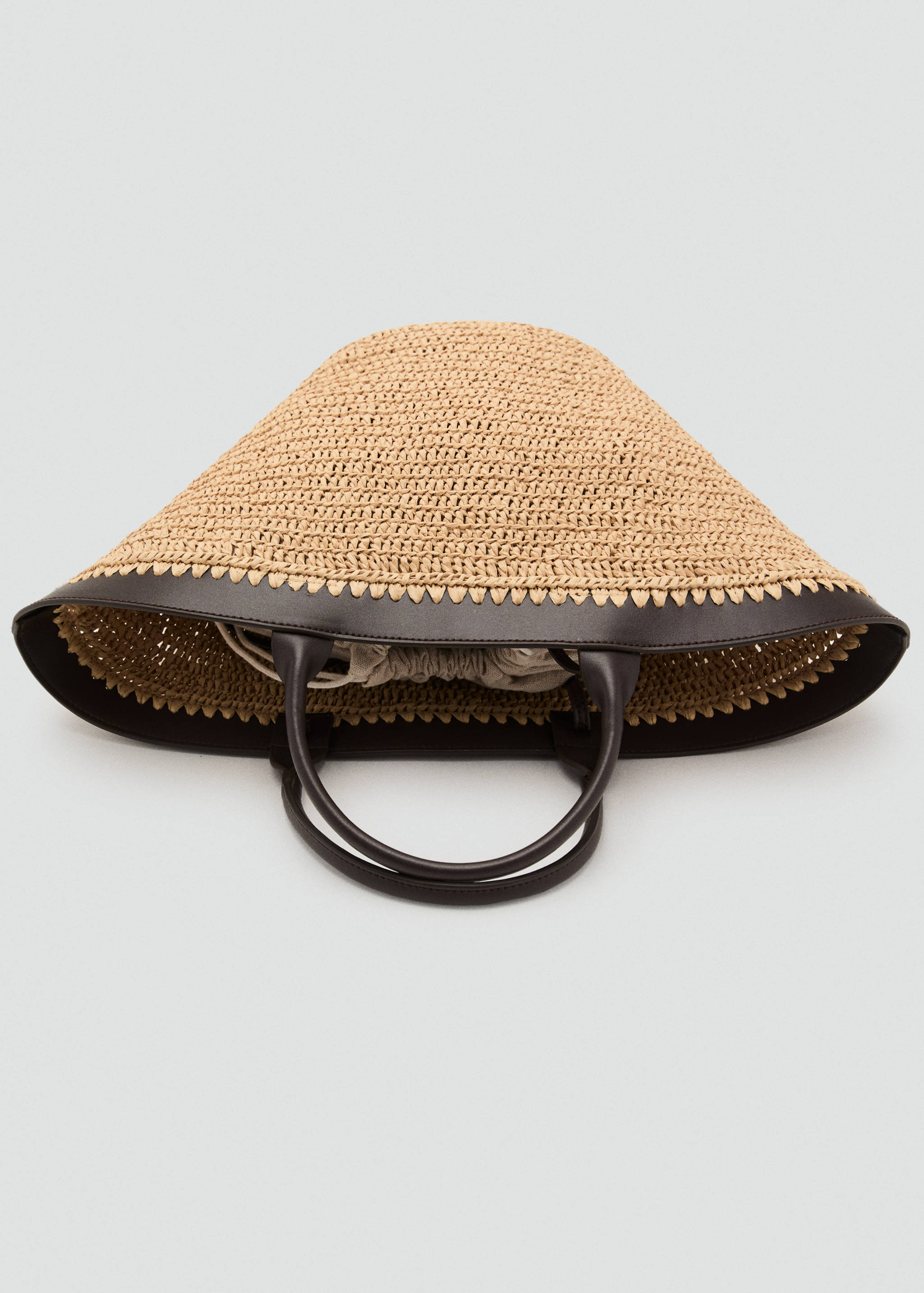 Grote tas met dubbele hengsels van natuurvezel - Detail van het artikel 3