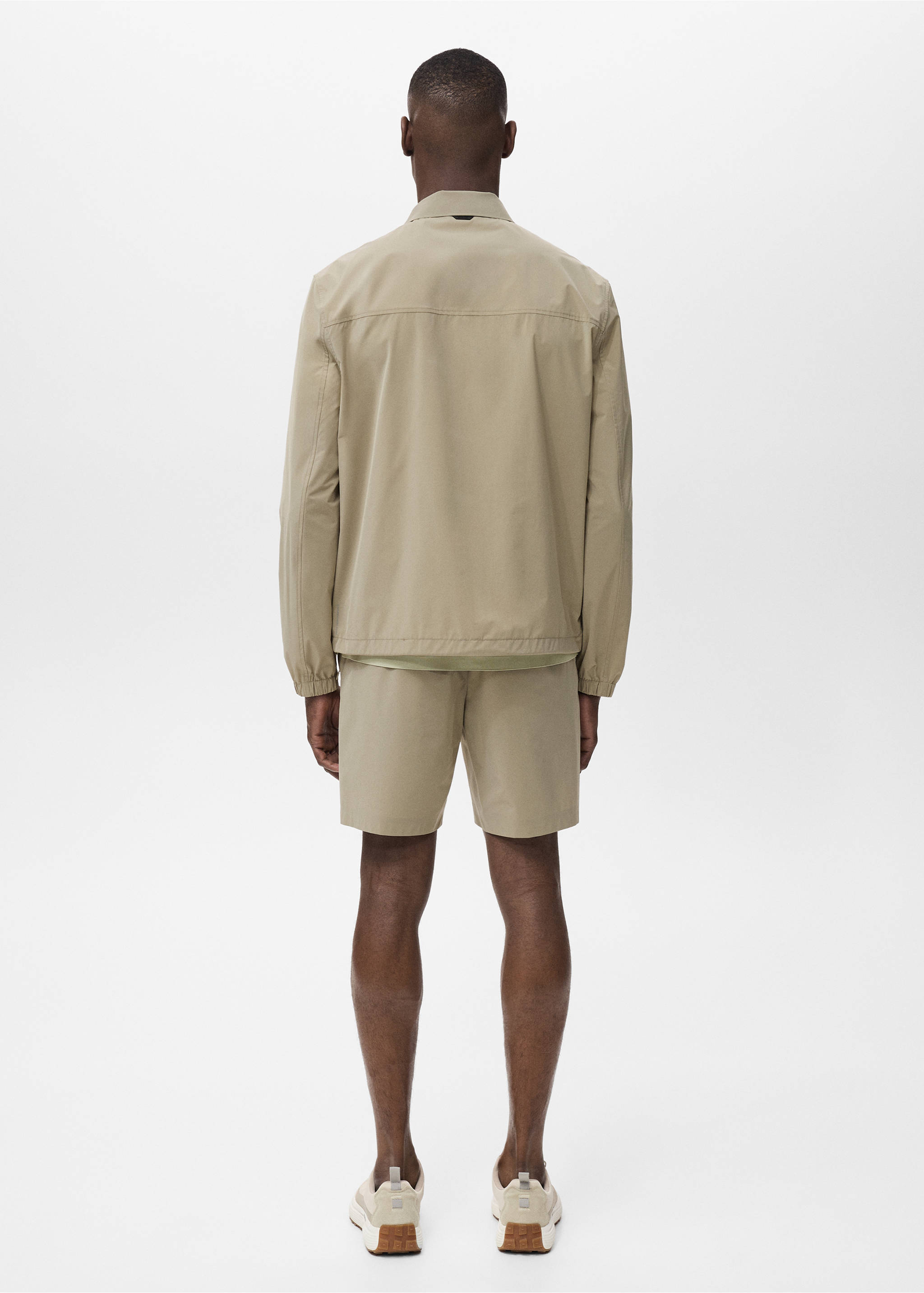 Water-repellent COOLMAX® jacket - Reverse of the article, Khaki. Ref: 17051130-00.