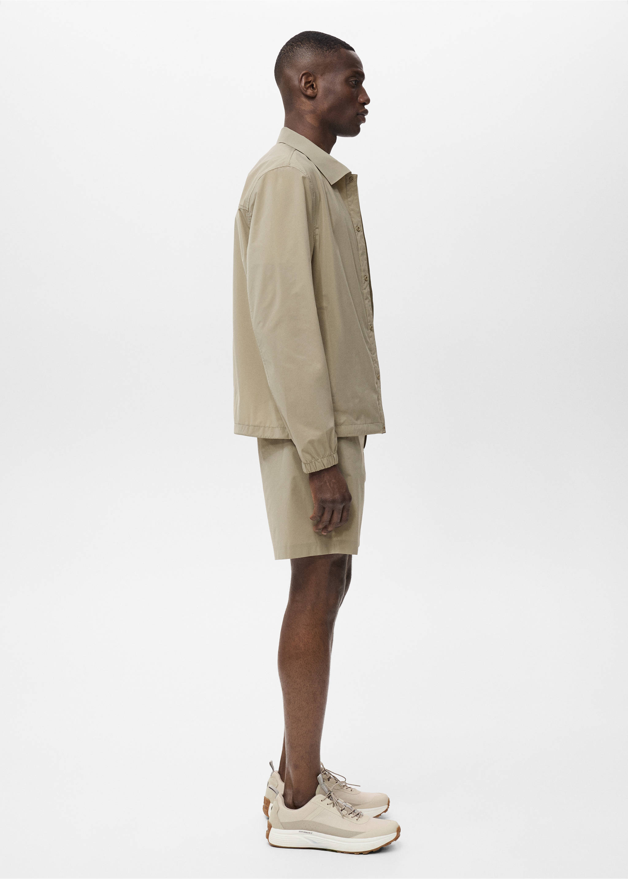 Water-repellent COOLMAX® jacket - Details of the article 2, Khaki. Ref: 17051130-00.