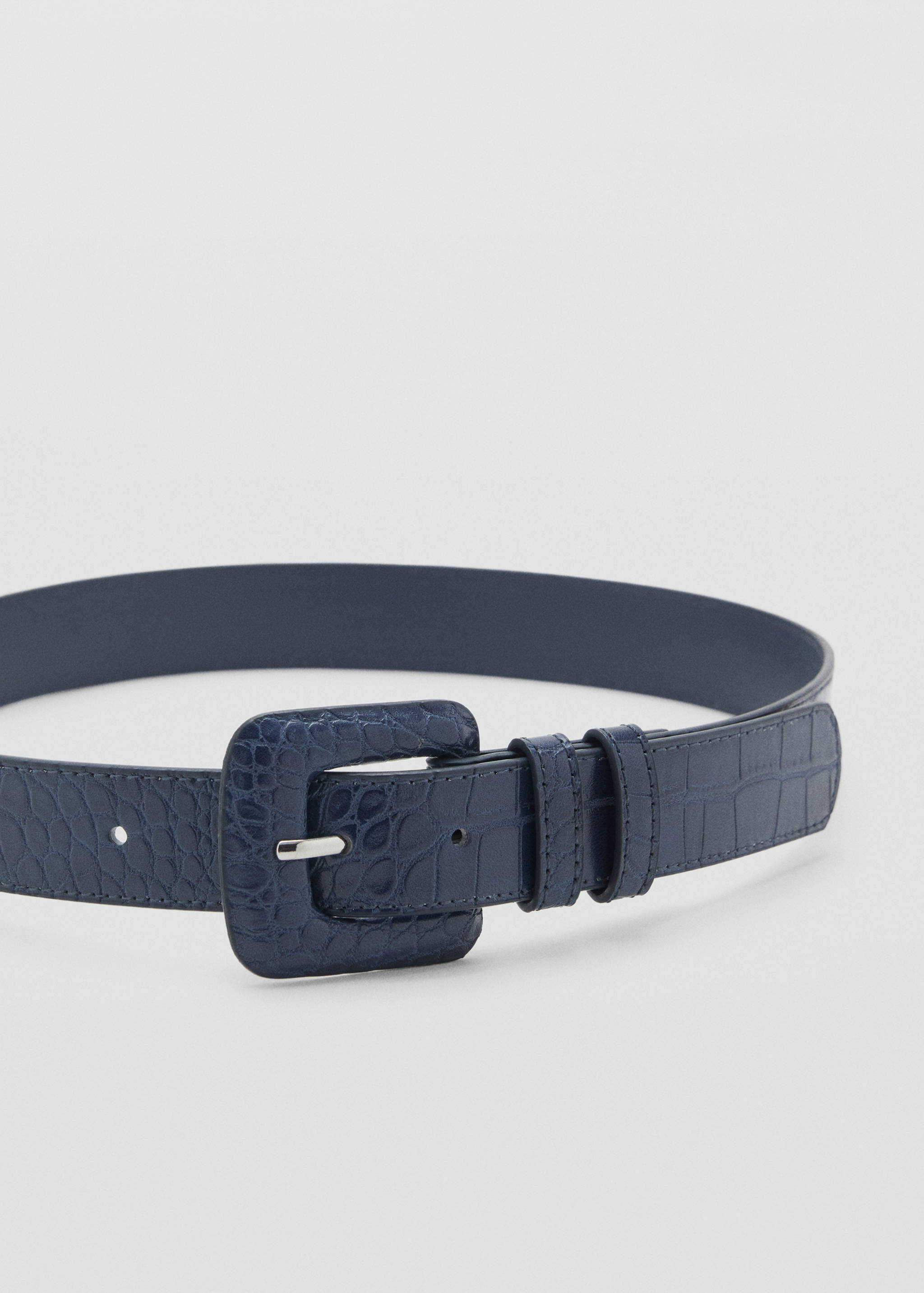 Crocodile-effect belt - Medium plane