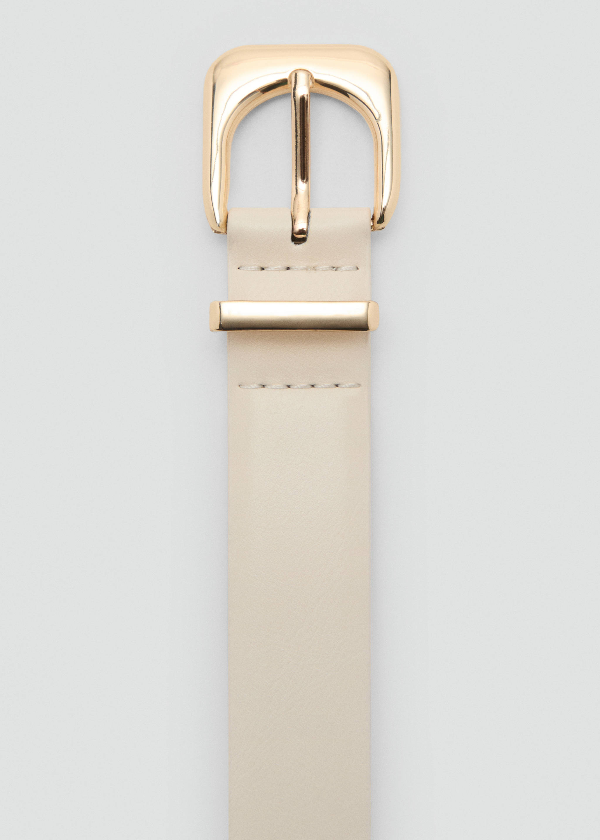 Faux-leather belt with buckle - Details of the article 1
