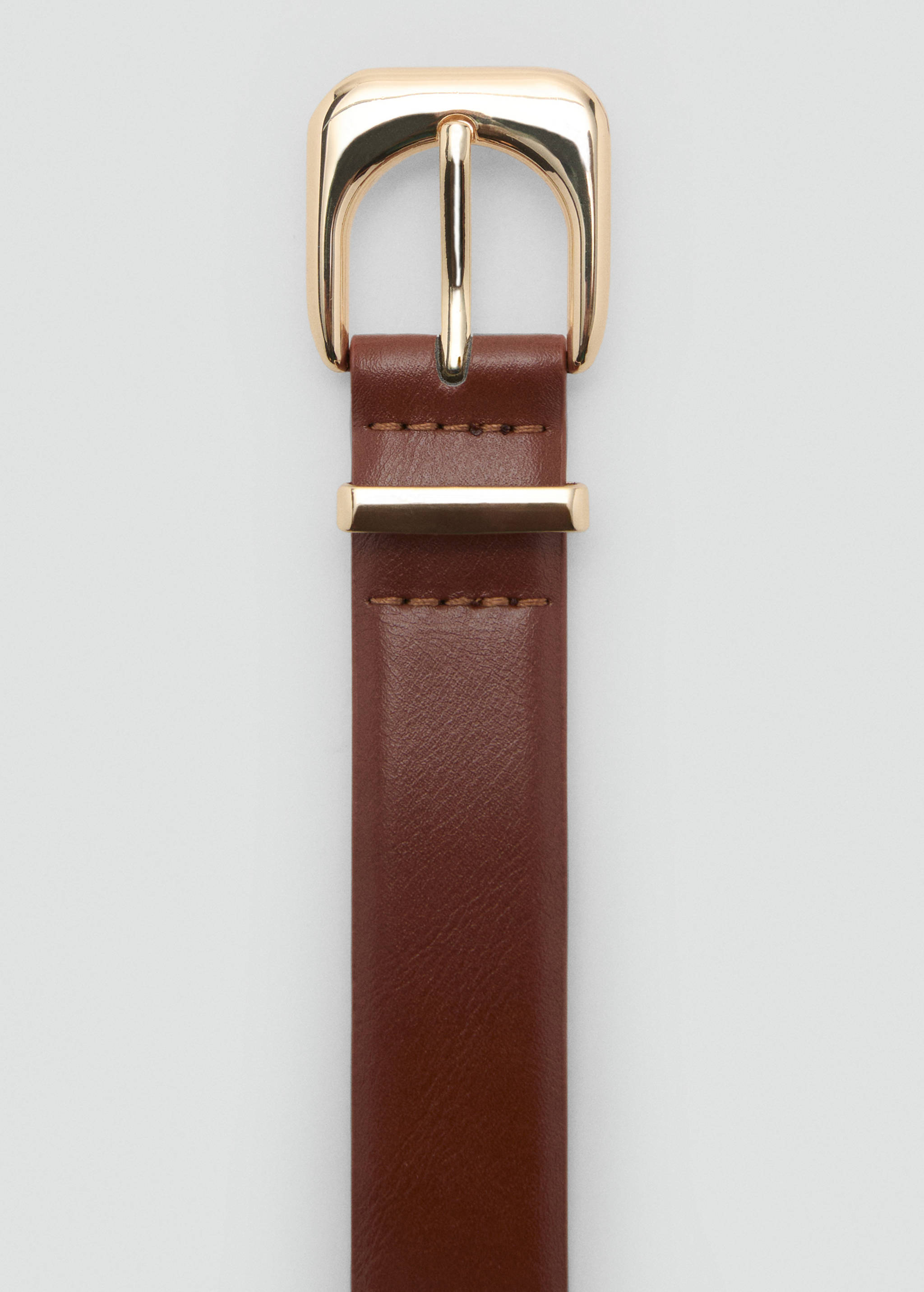 Faux-leather belt with buckle - Details of the article 1