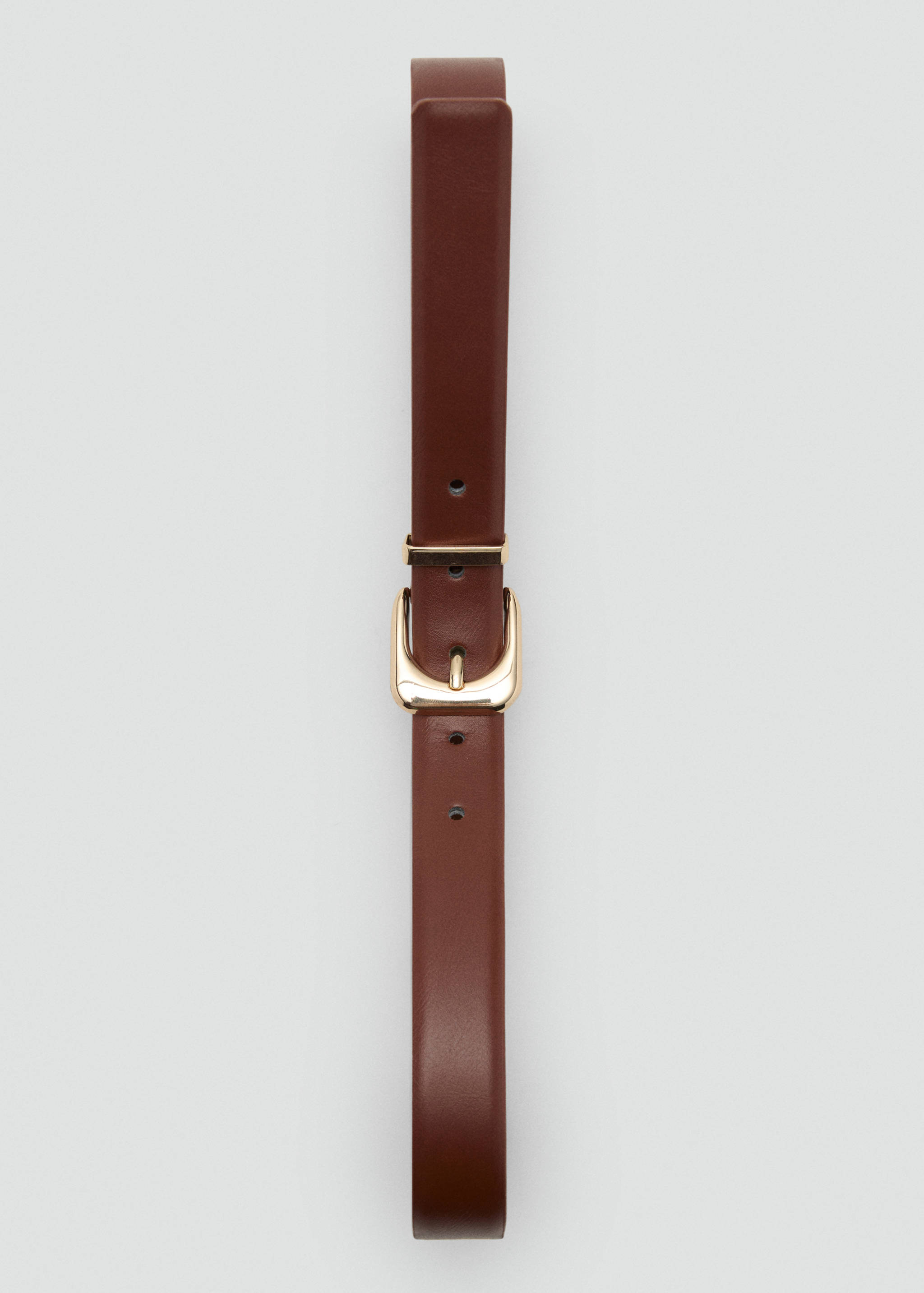 Faux-leather belt with buckle - Details of the article 2