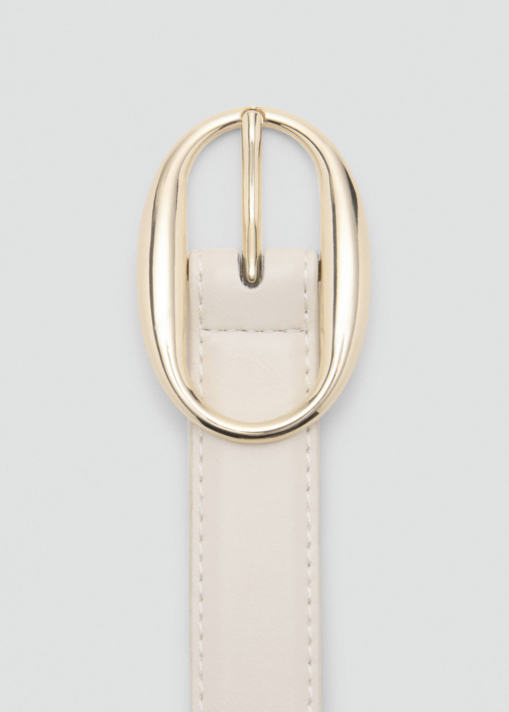 Oval buckle belt - Medium plane