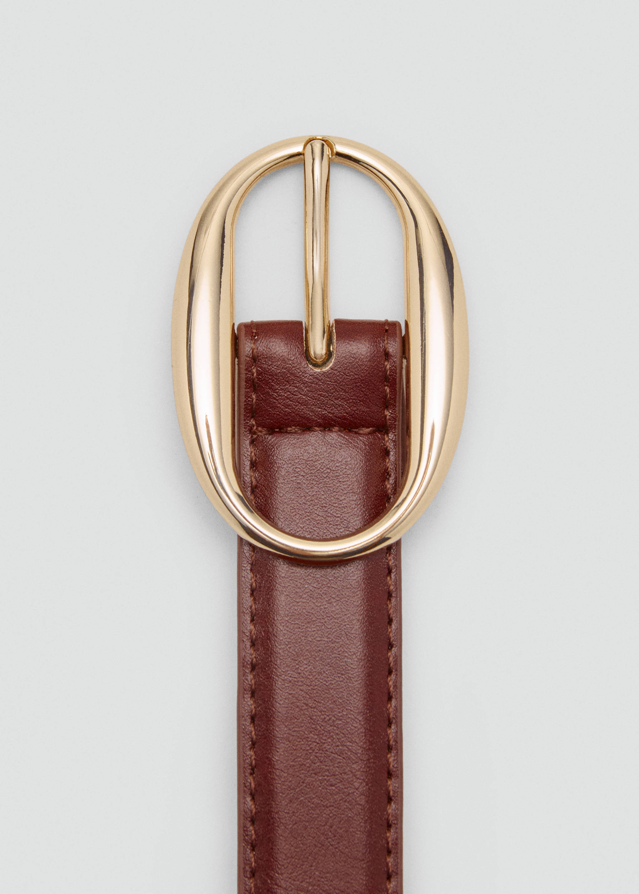 Oval buckle belt - Medium plane