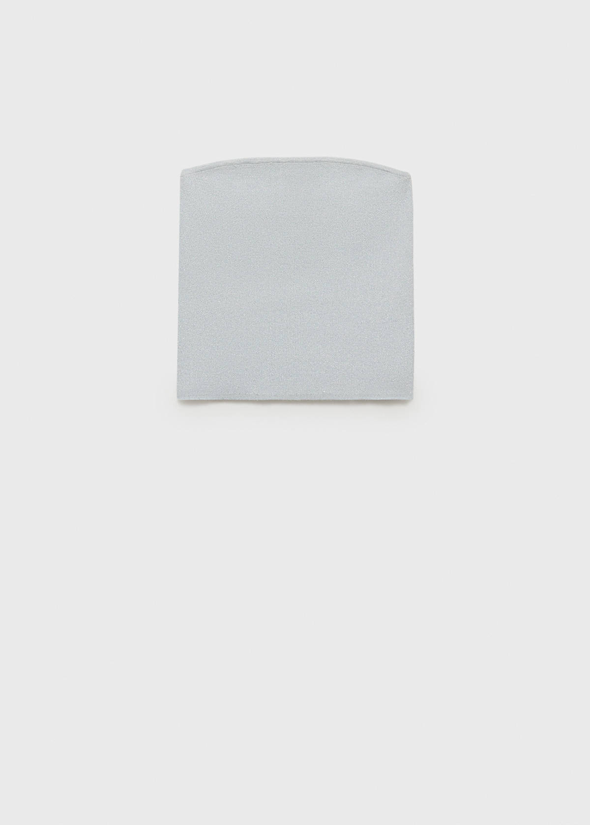 Strapless knitted top — Mint Green