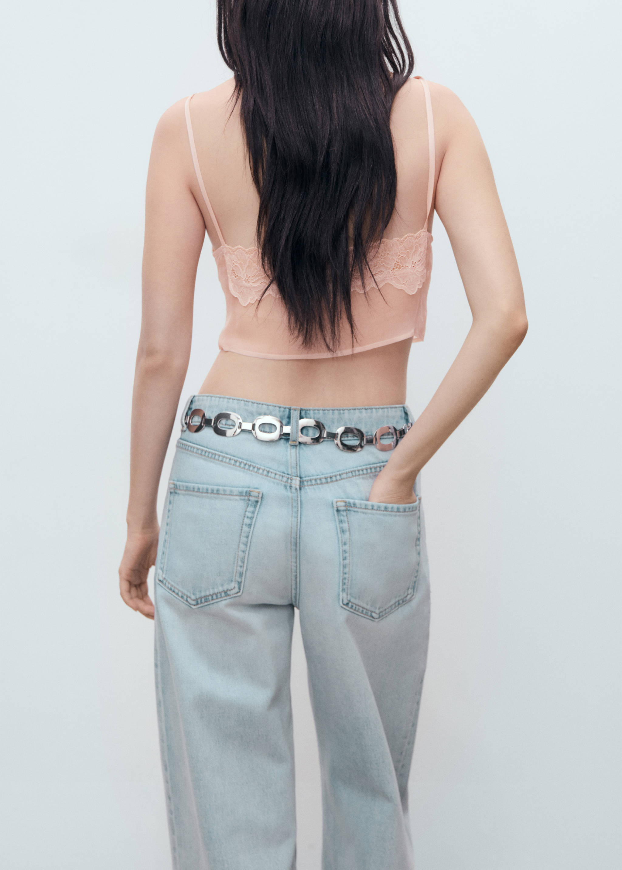 Top encaje crop - Reverso del artículo