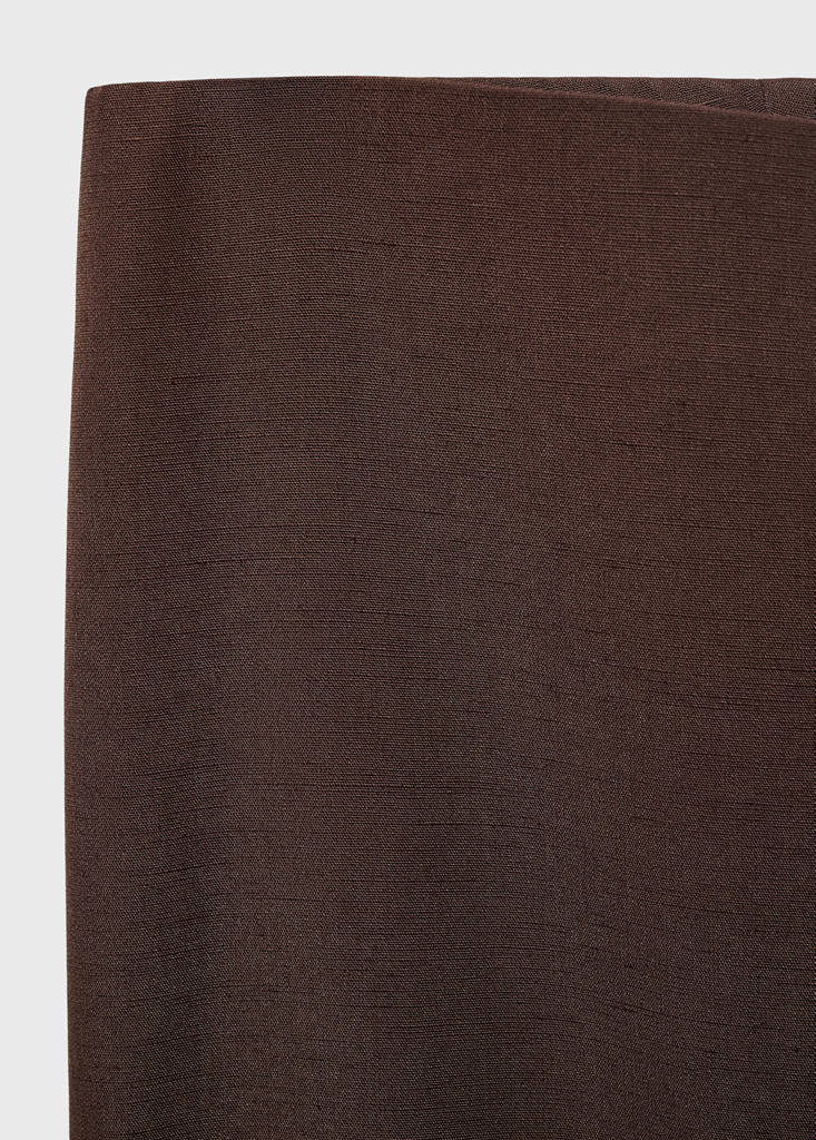 Straight-fit suit trousers — Brown