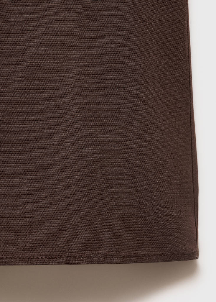 Straight-fit suit trousers — Brown