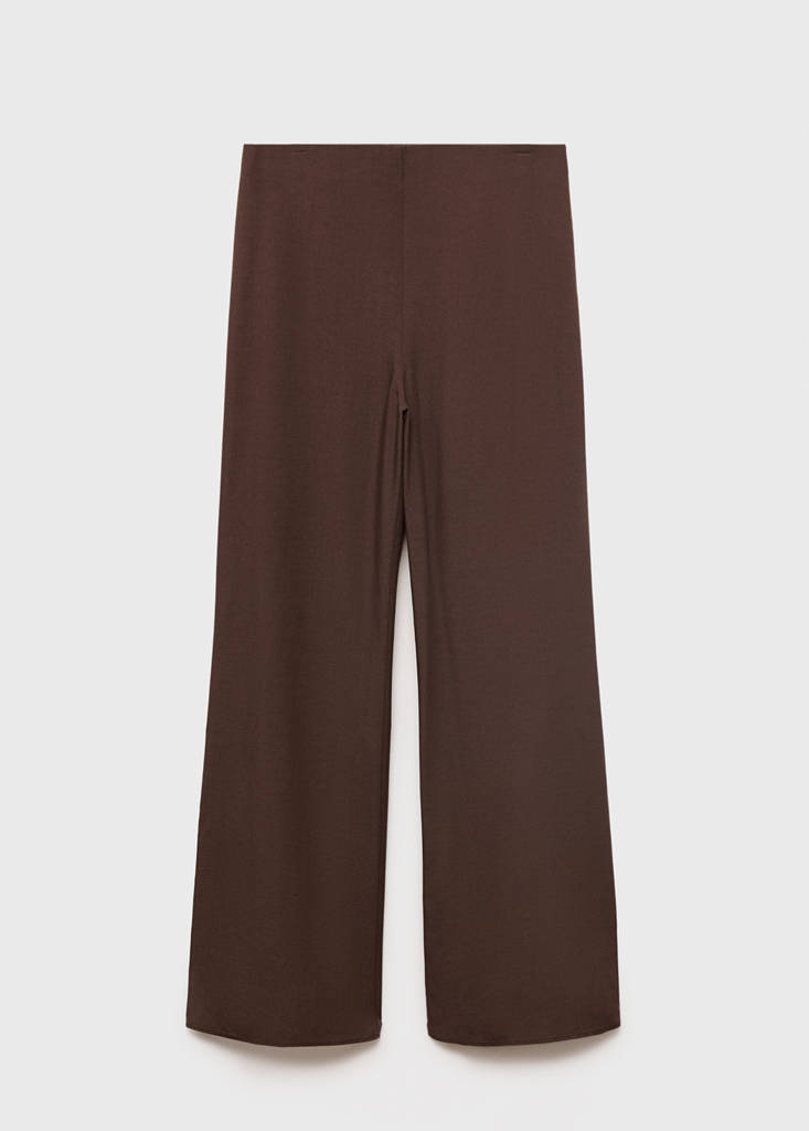 Straight-fit suit trousers — Brown
