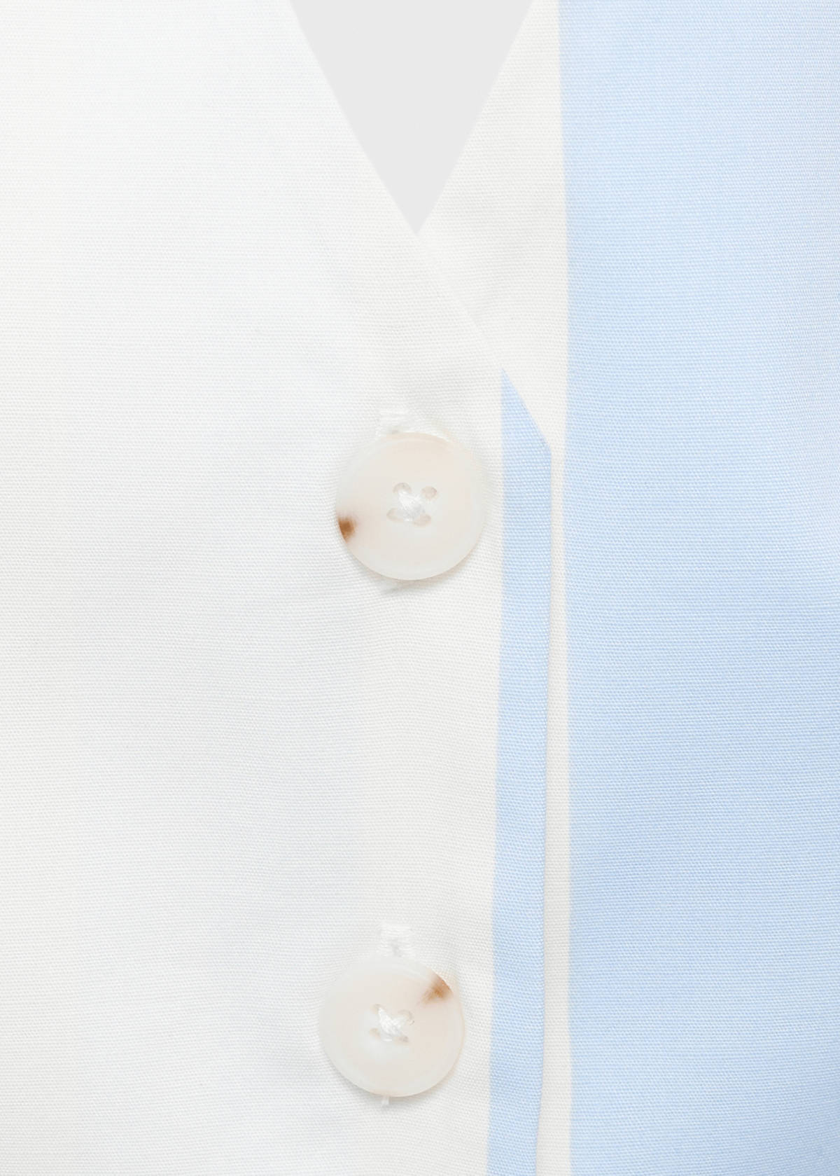 Striped halter waistcoat — Sky Blue