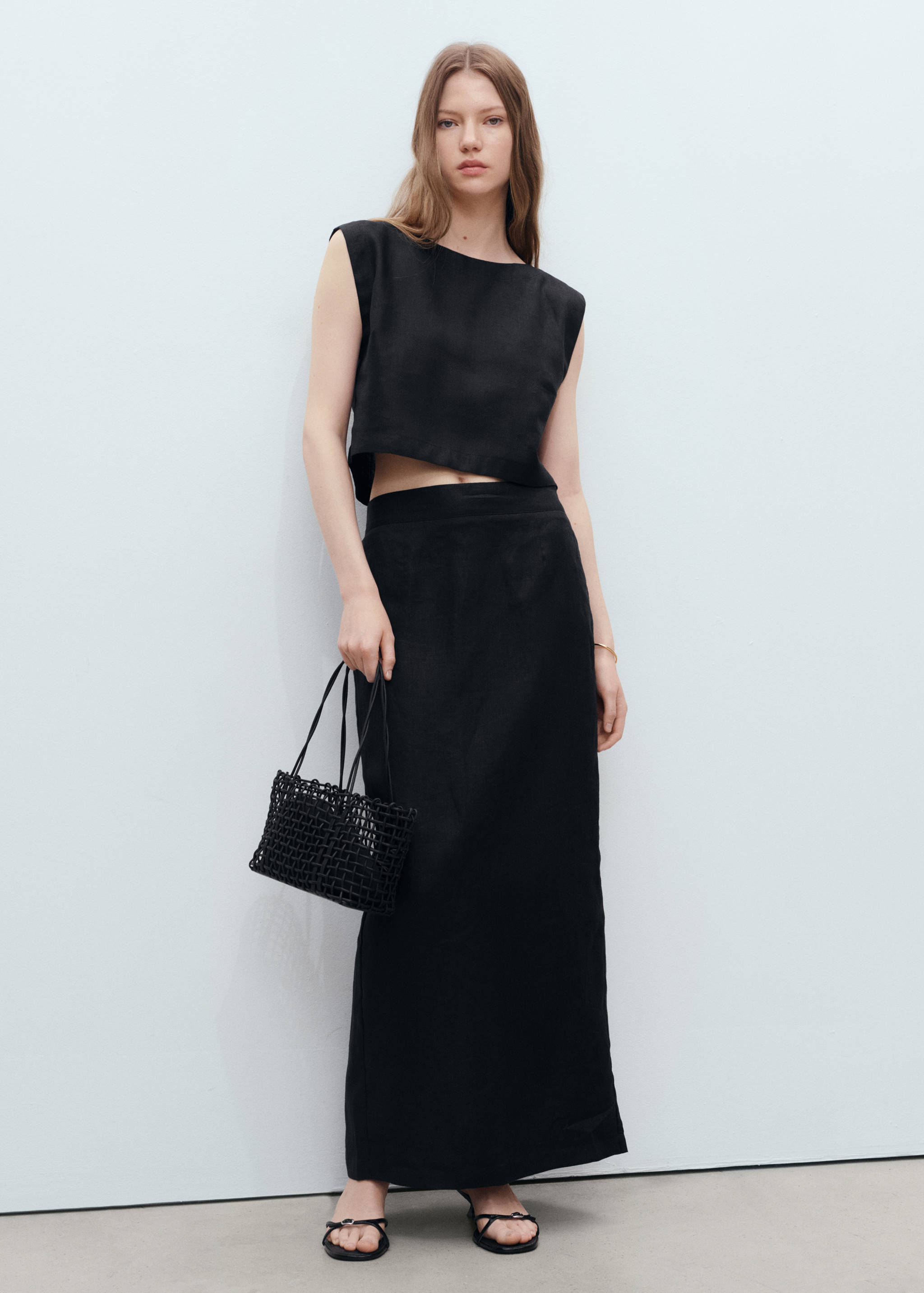 Лляний кроп-топ - Загальний план