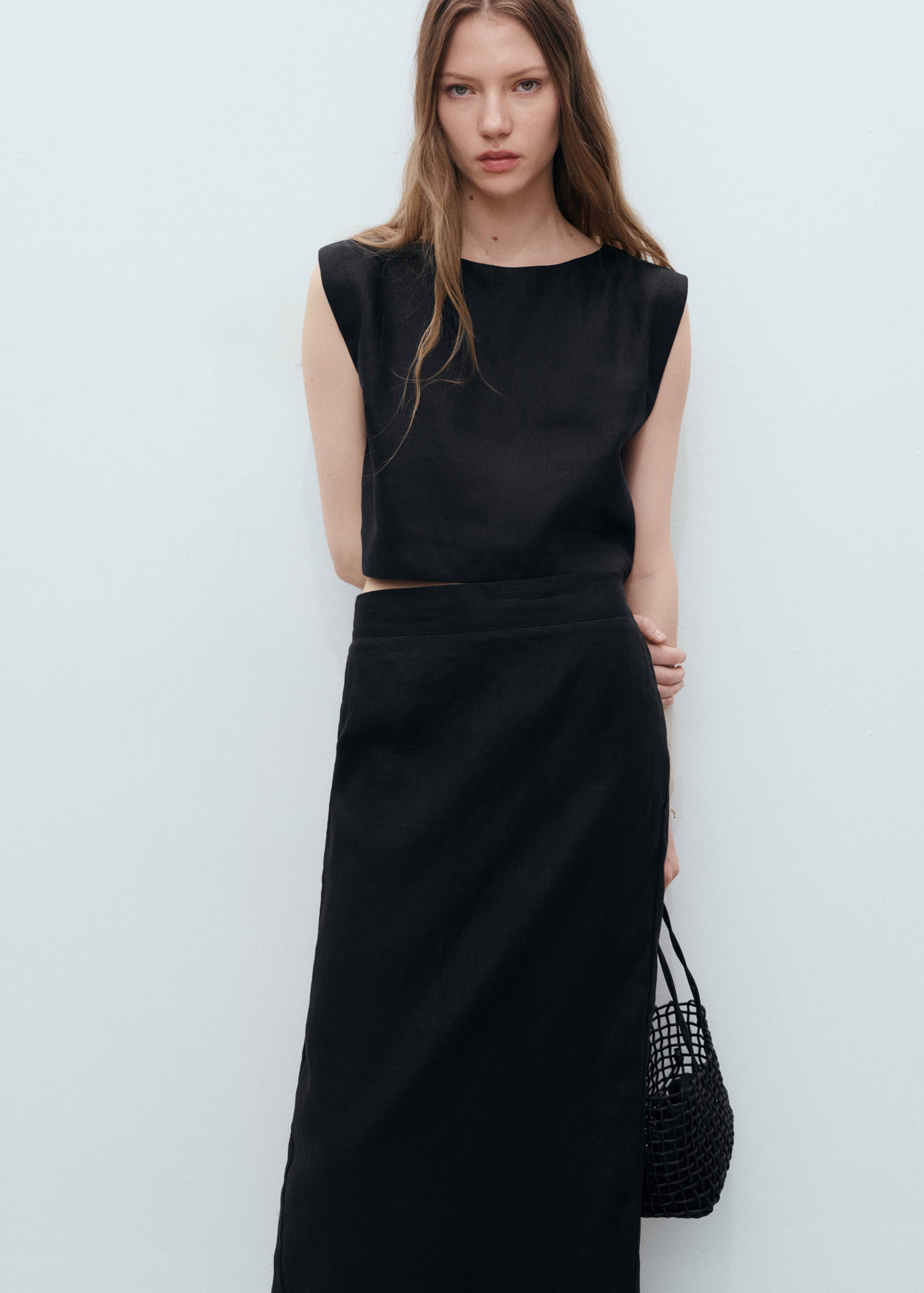 Лляний кроп-топ - Детальніше про товар 4