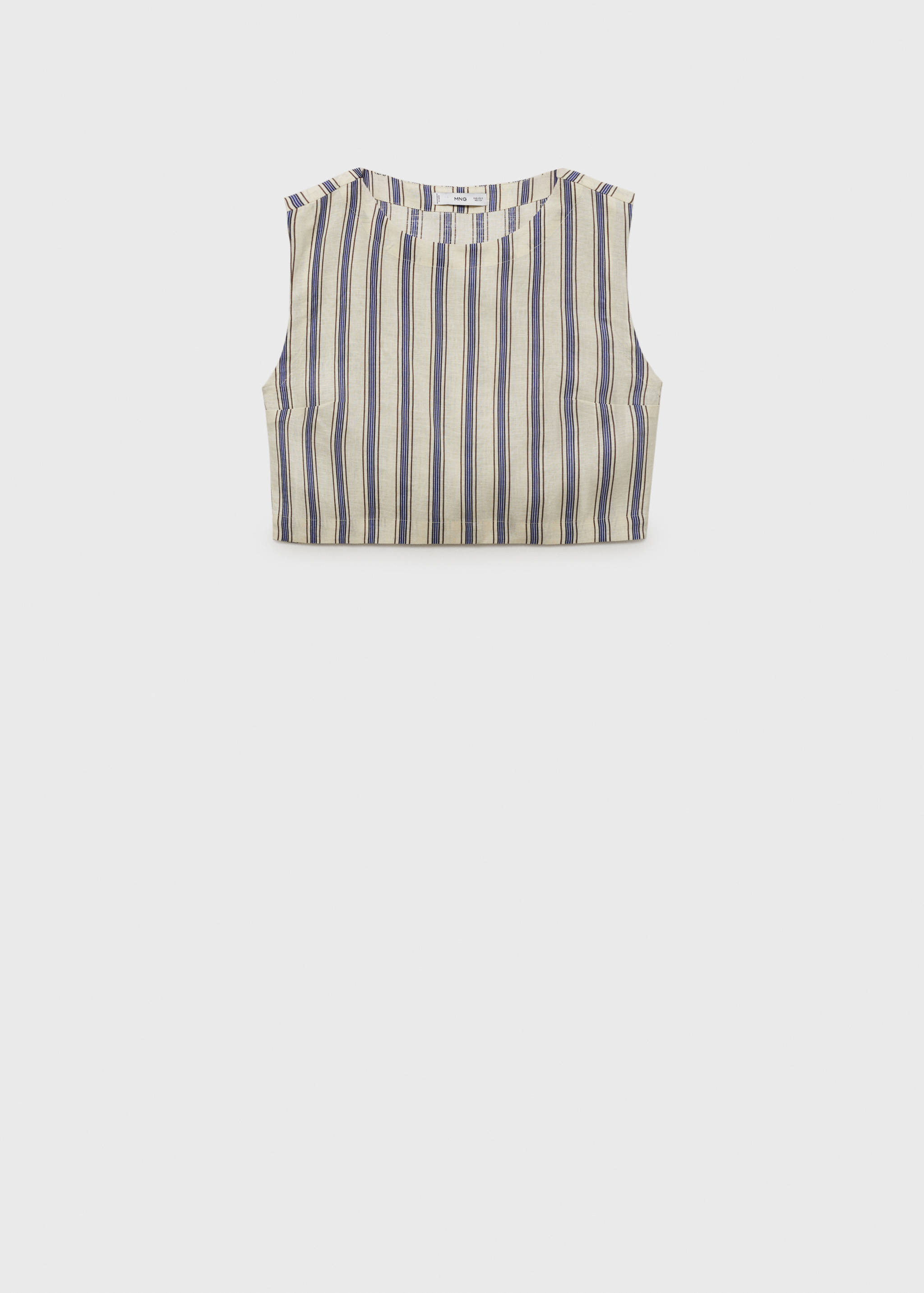Striped linen top - Article without model