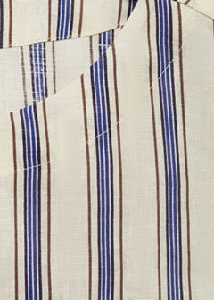 Striped linen top — Ecru 7