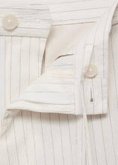 Slim-fit chino cotton bermuda shorts — Off White 8