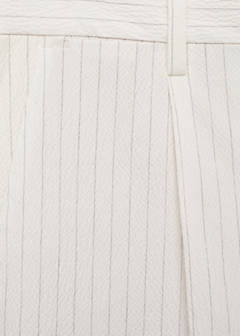 Slim-fit chino cotton bermuda shorts — Off White 9