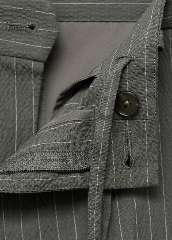 Slim-fit chino cotton bermuda shorts — Grey
