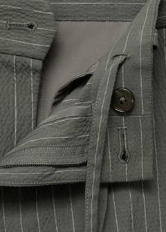 Slim-fit chino cotton bermuda shorts — Grey 8